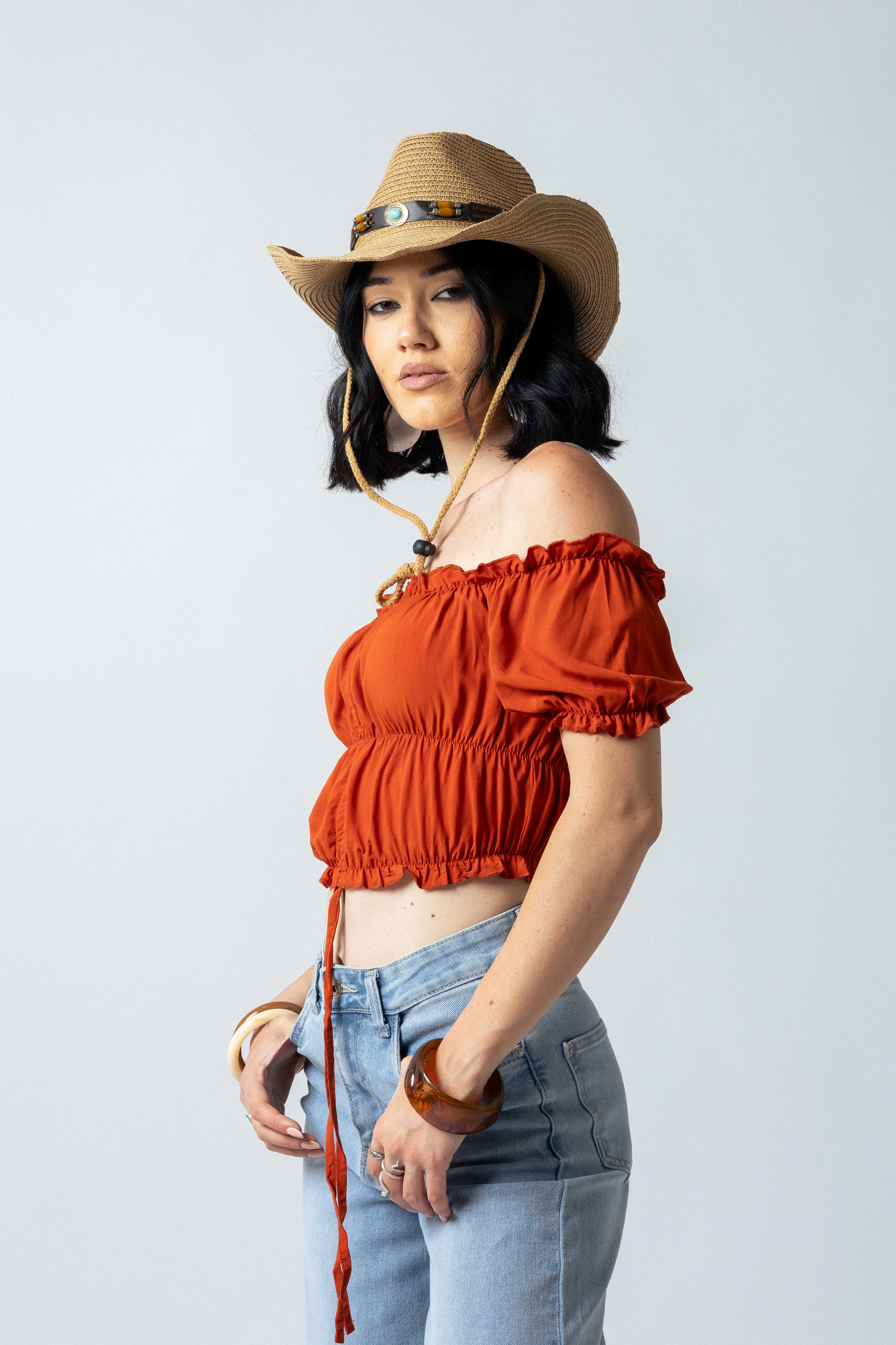 Top Bohémien |Colore:Terracotta