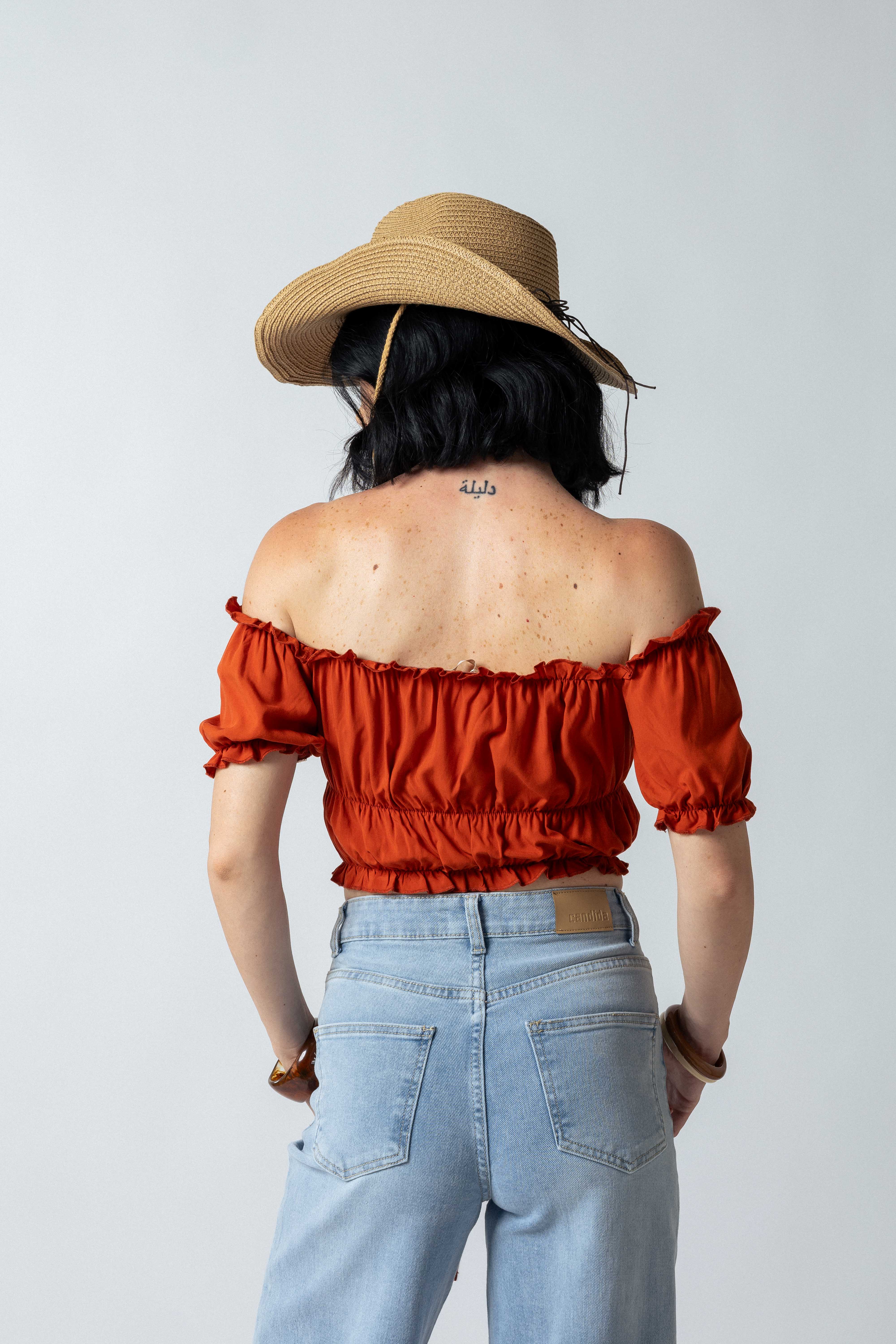 Top Bohémien |Colore:Terracotta