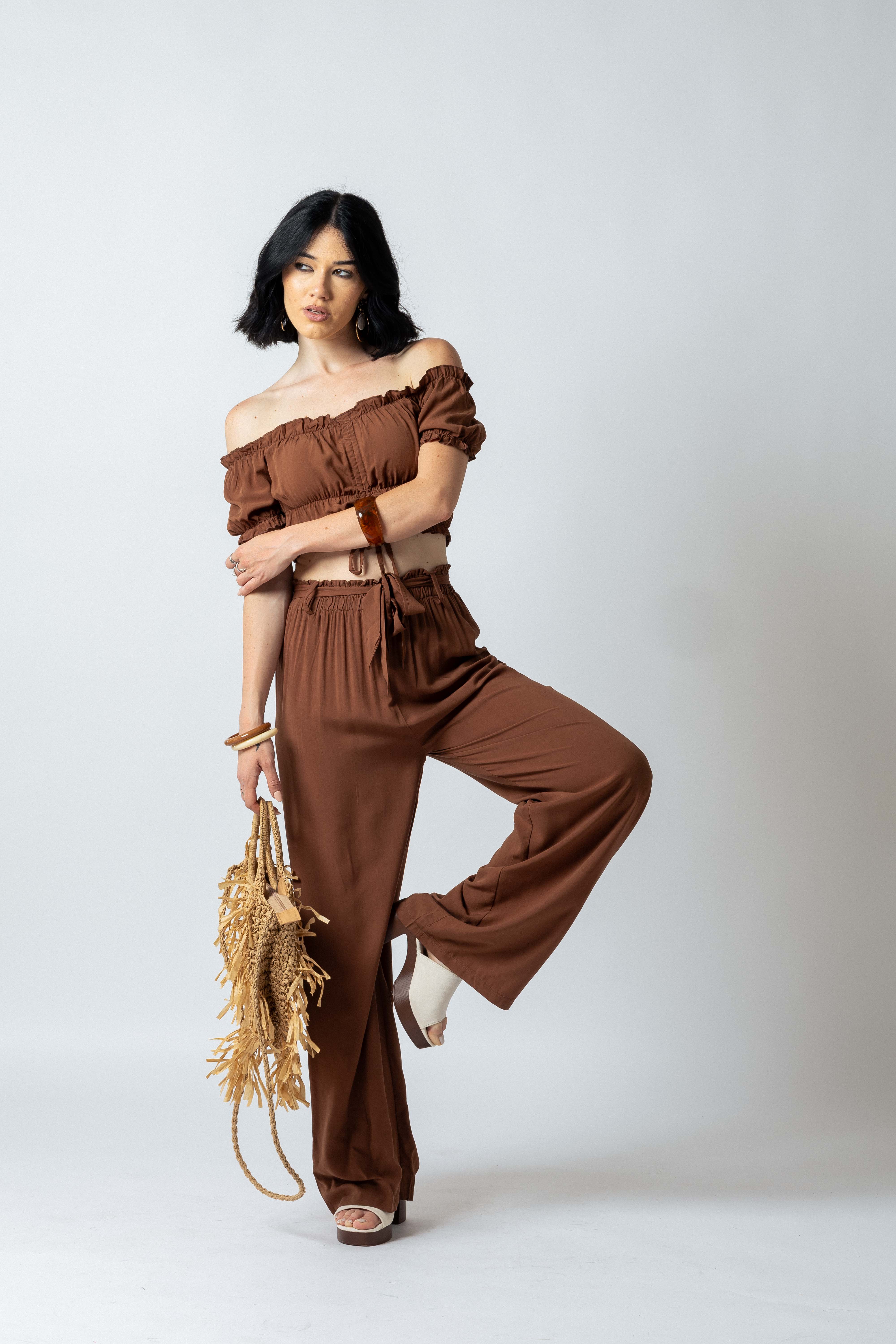 Top Bohémien |Colore:Nocciola