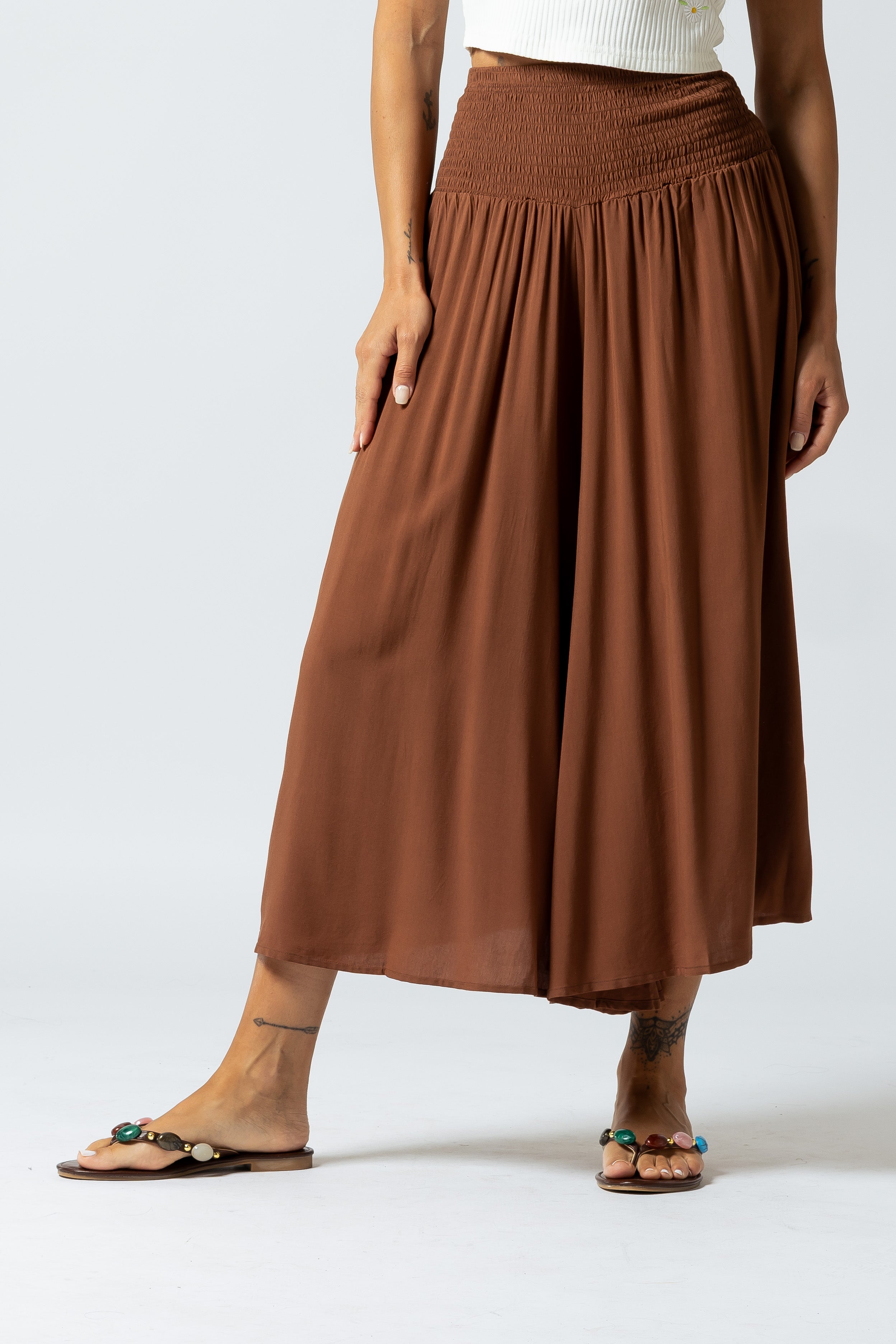 Pantalone Harem midi|Colore:Nocciola
