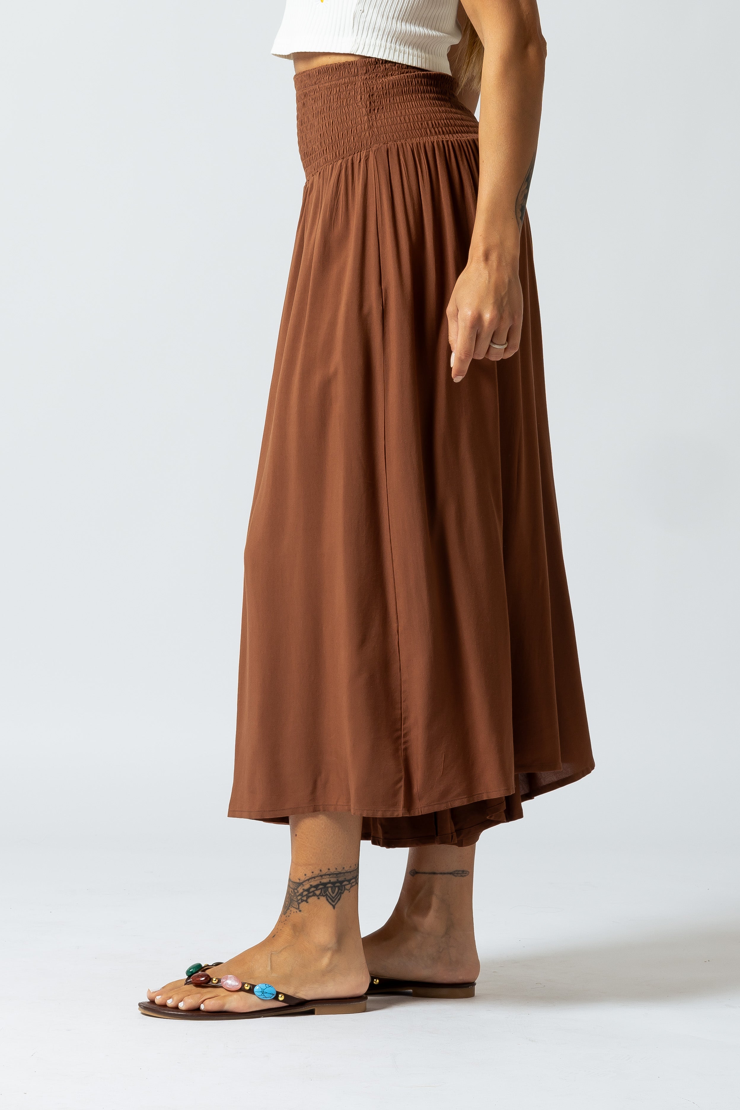 Pantalone Harem midi|Colore:Nocciola