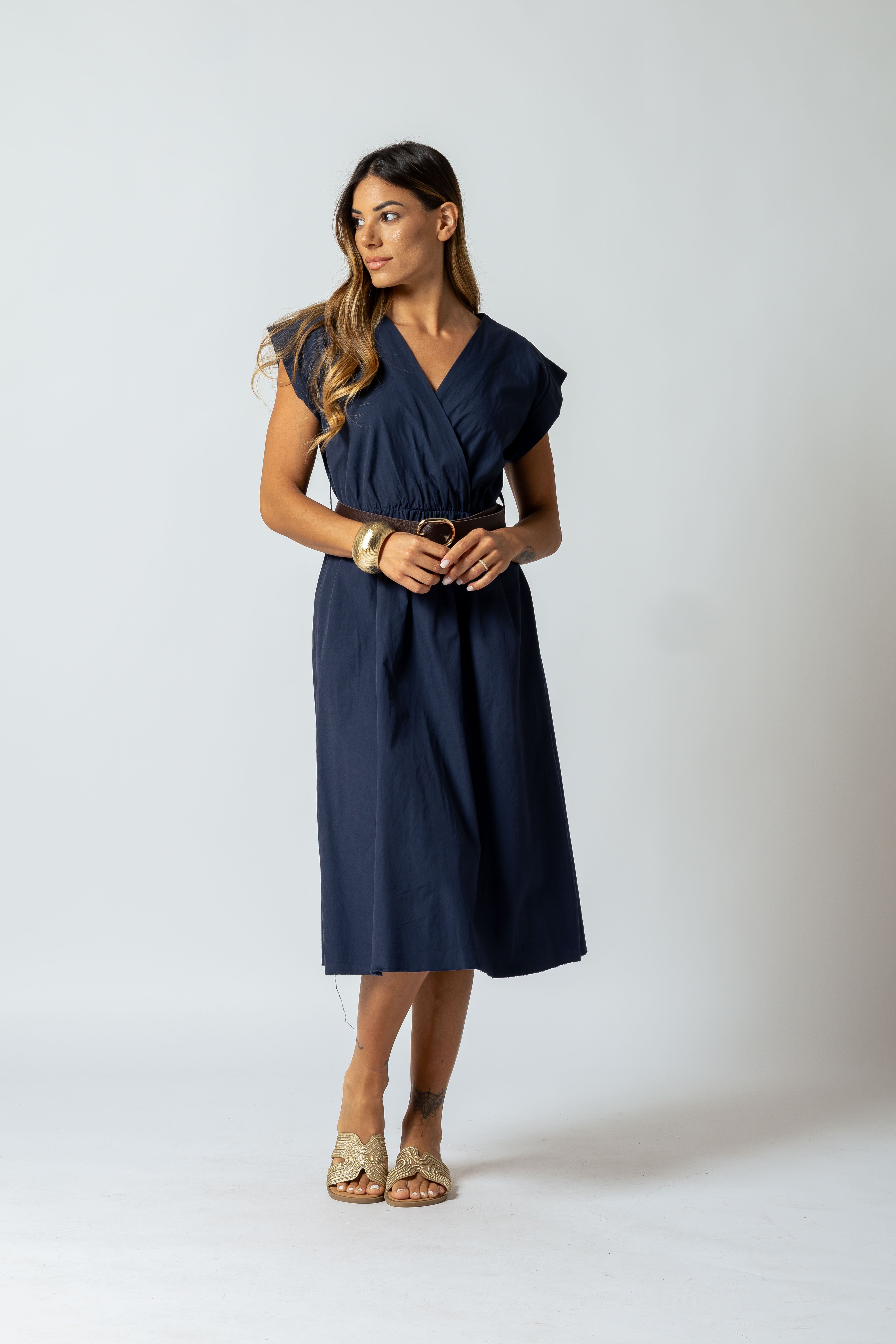 Abito midi Tiffany|Colore:Blu