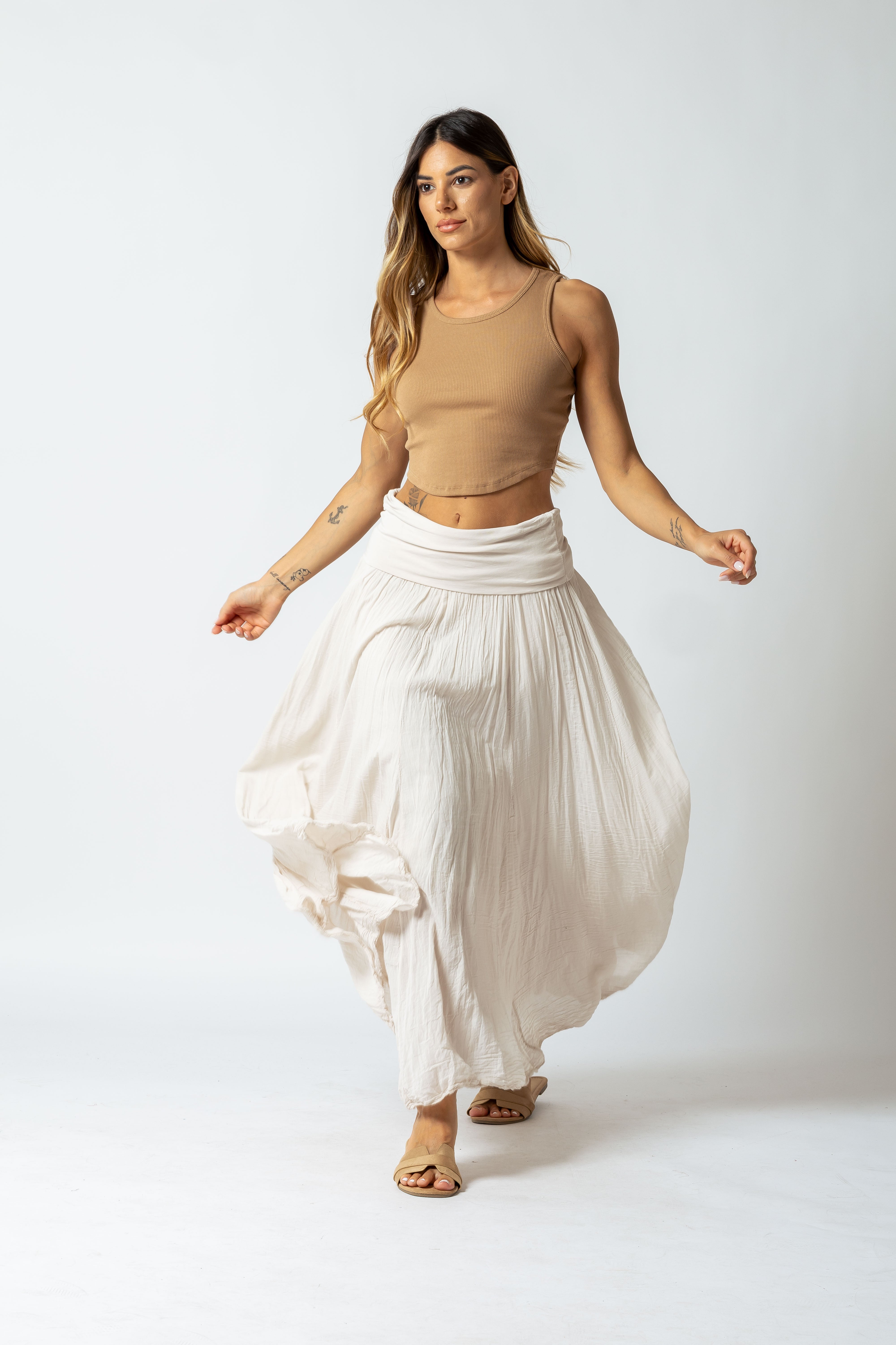 Gonna Gipsy|Colore:Beige