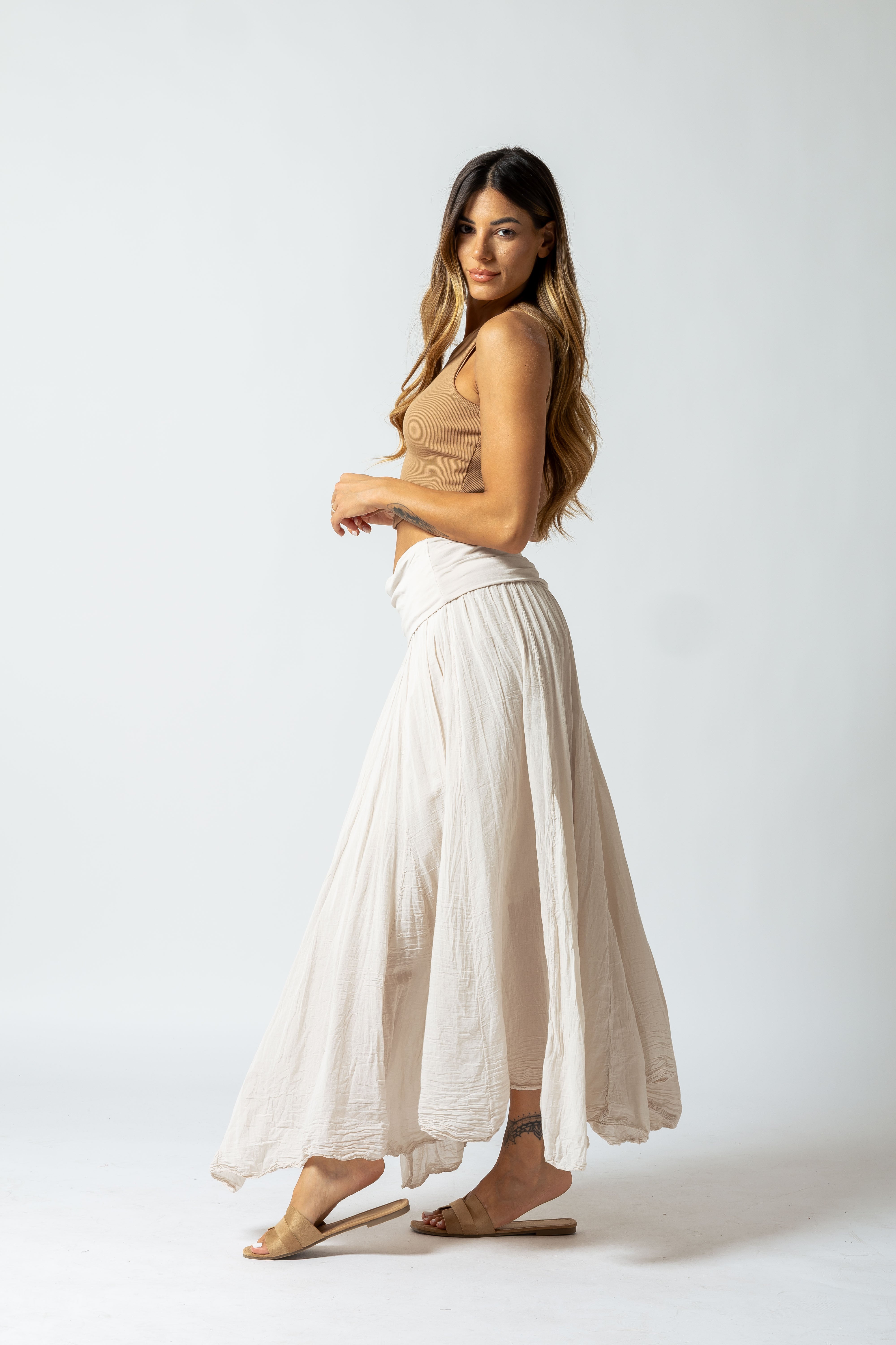 Gonna Gipsy|Colore:Beige