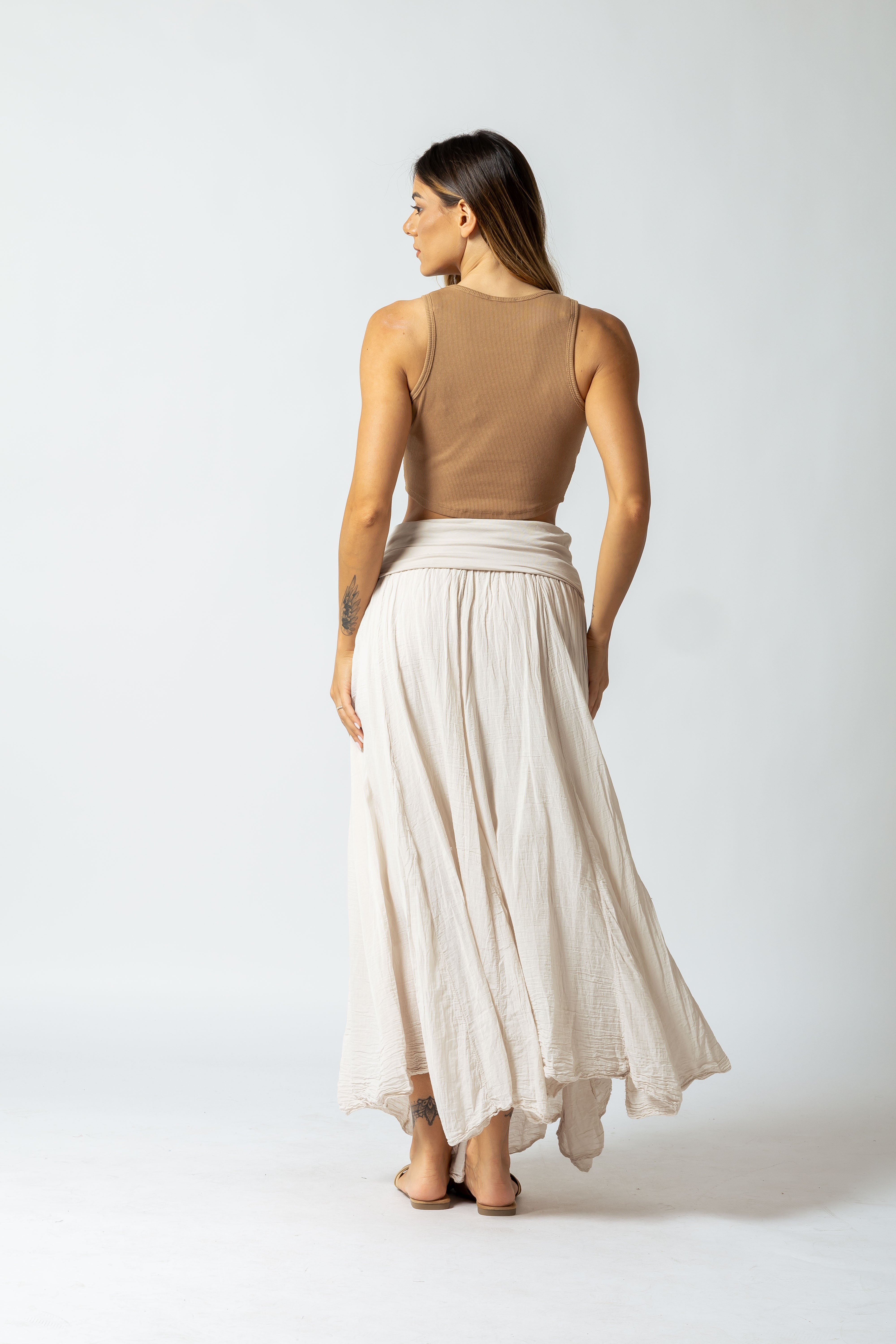 Gonna Gipsy|Colore:Beige