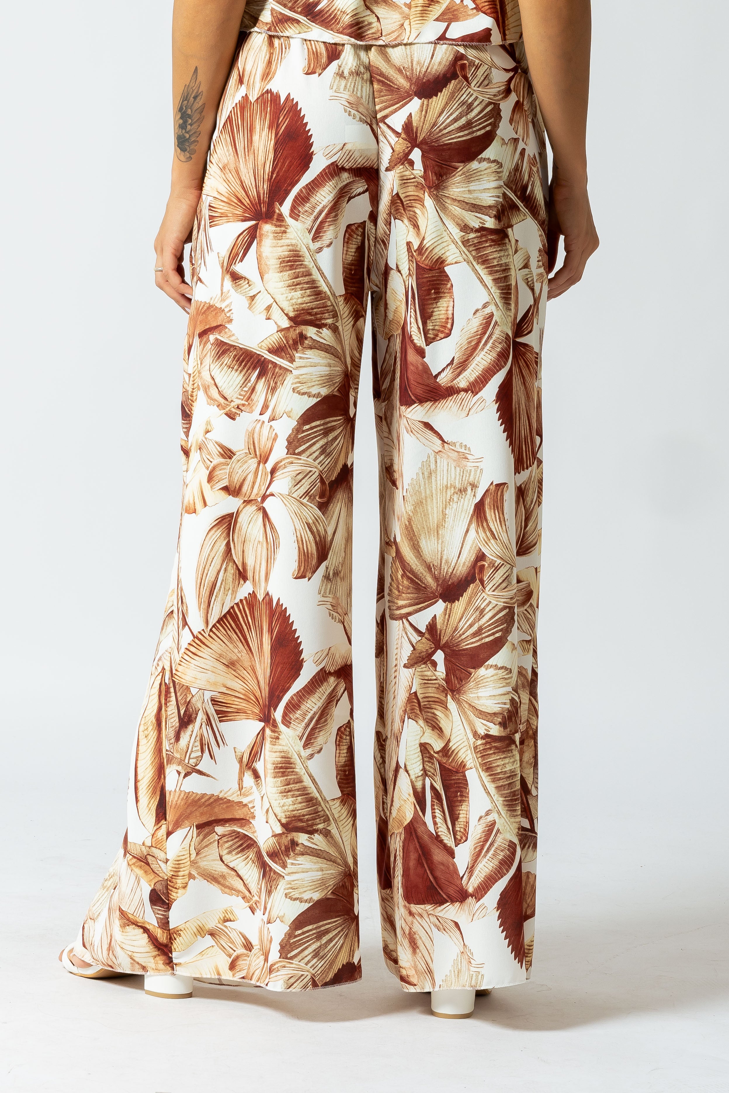Pantalone pareo a portafoglio|Colore:Marrone