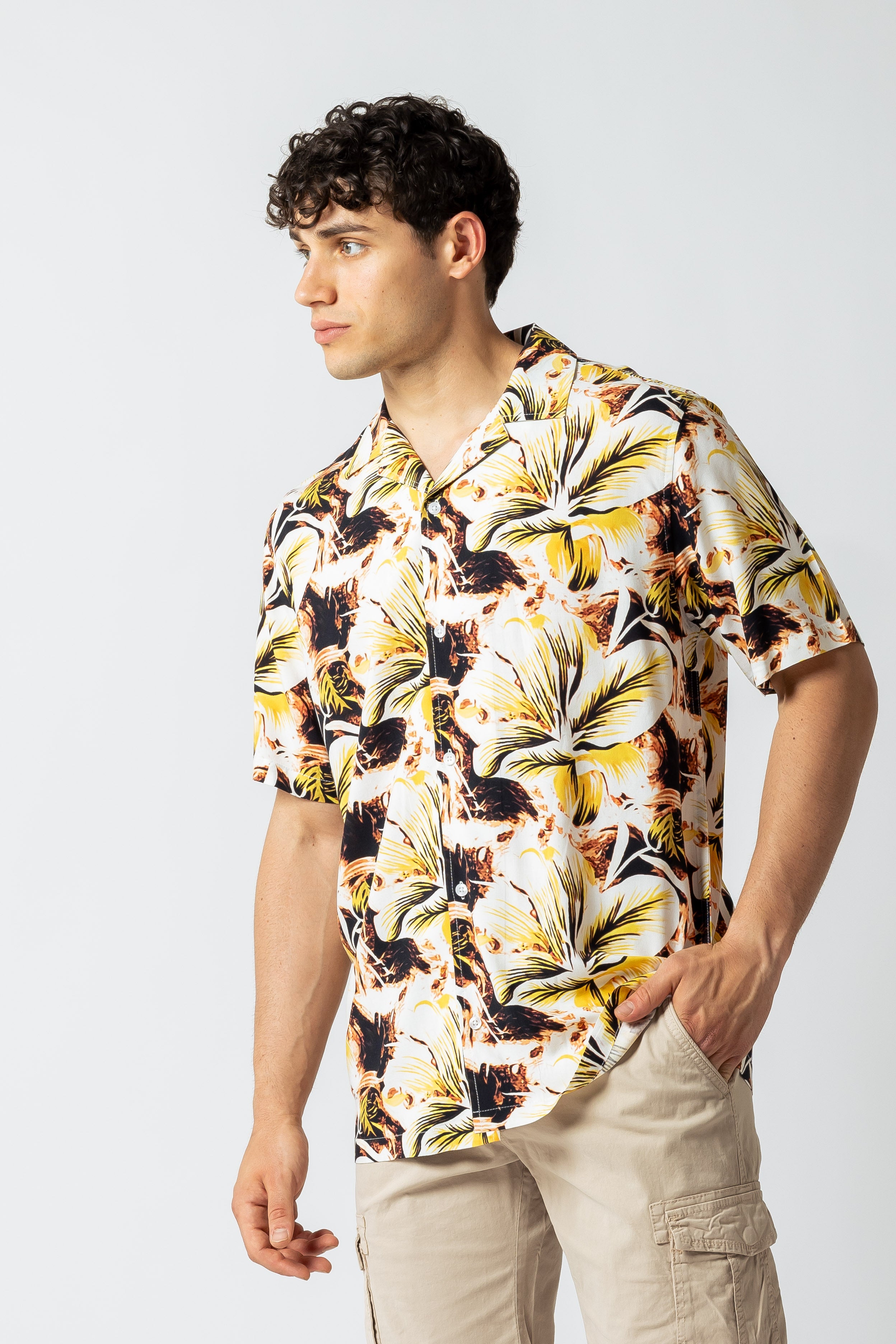 Camicia Tropical |Colore:Seppia