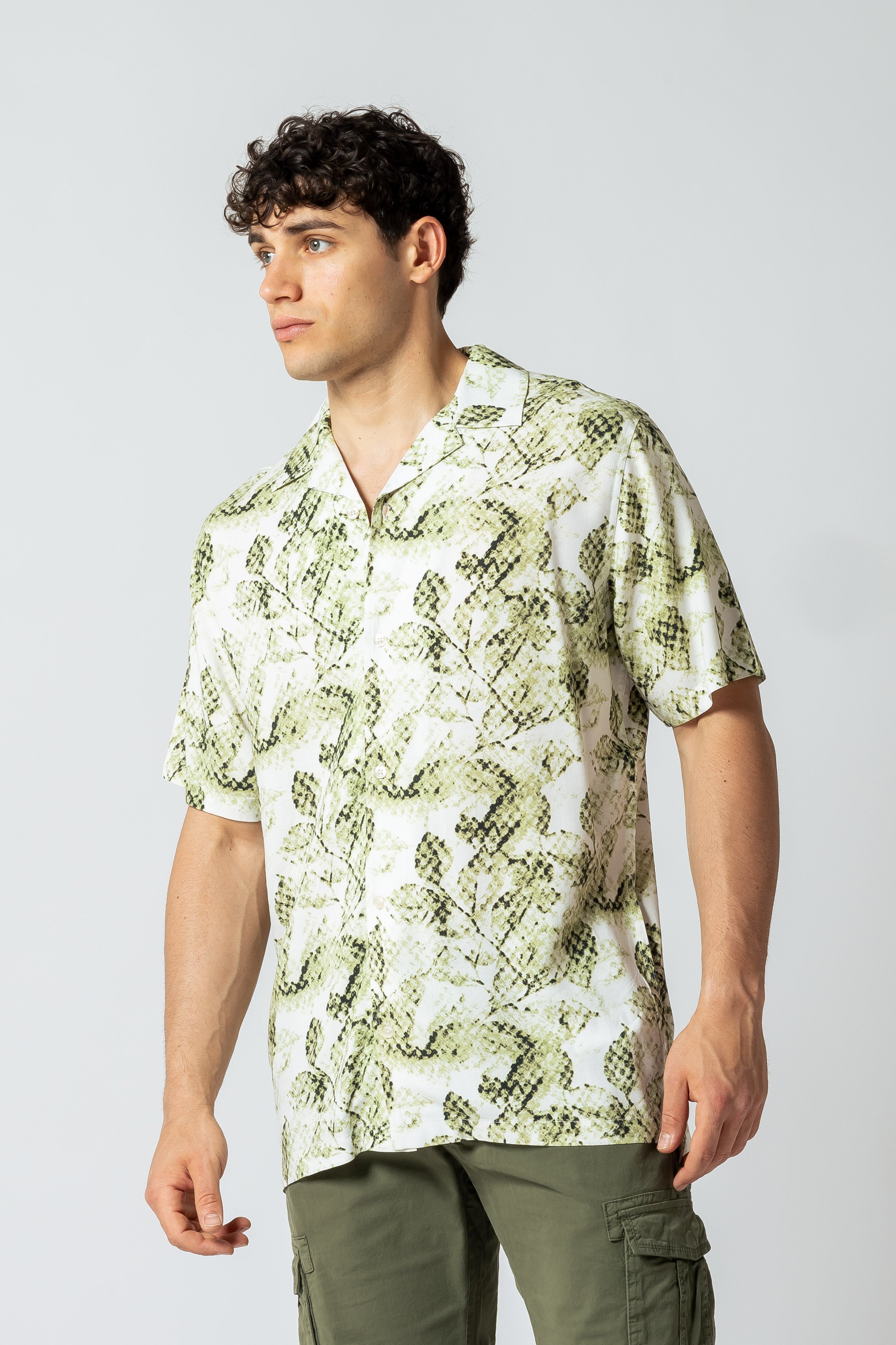 Camicia Cuba|Colore:Verde militare