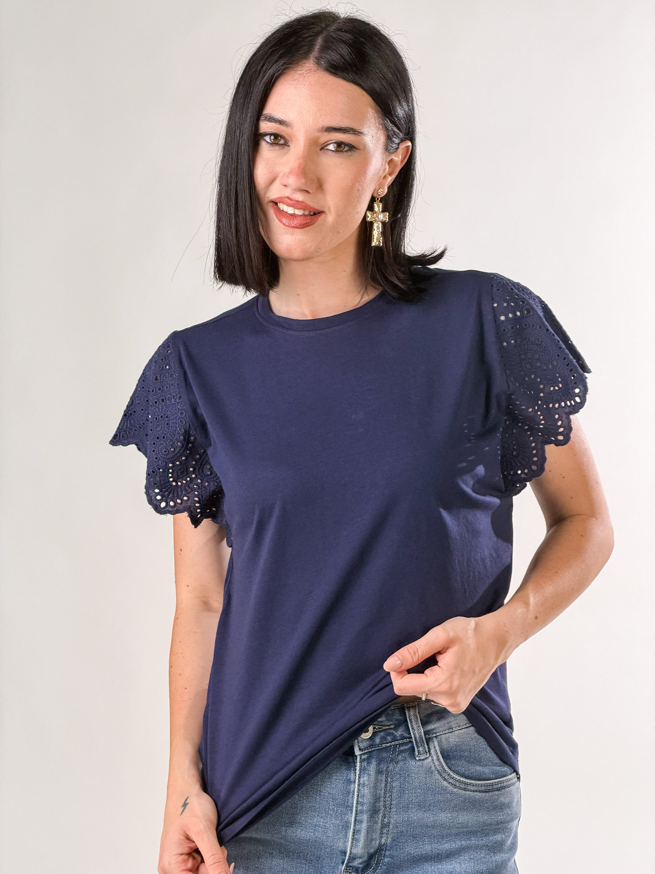 T-Shirt Portovenere|Colore:Blu navy