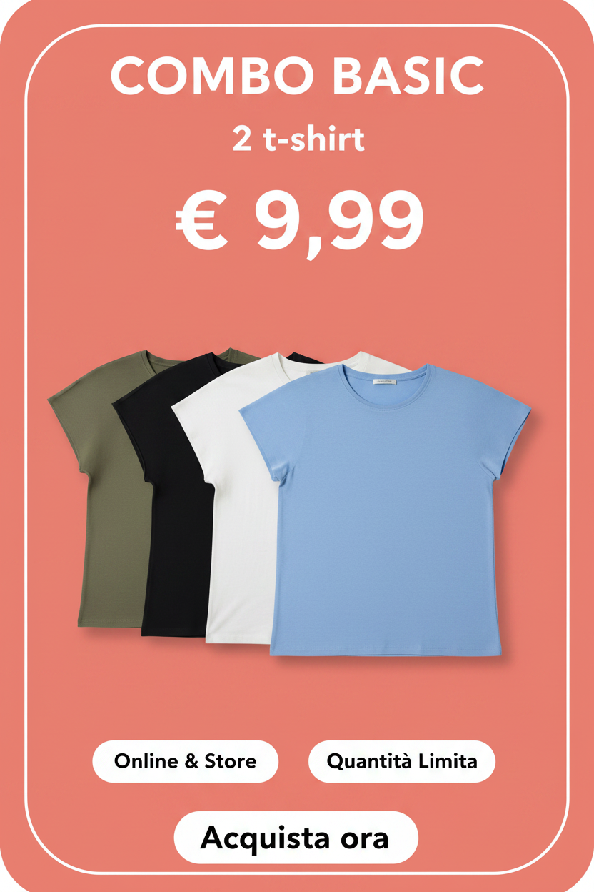 T-Shirt cotone |Colore:Bianco latte