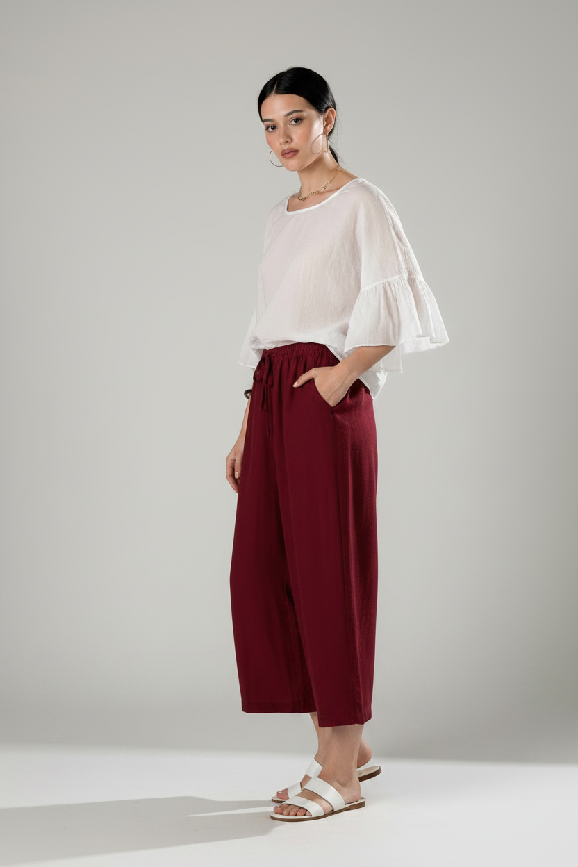 Pantalaccio Culotte|Colore:Terracotta