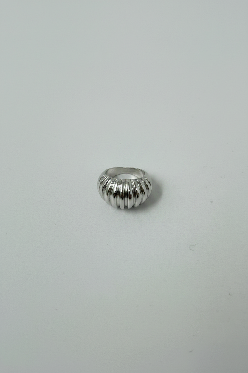 Anello croissant|Colore:Argento