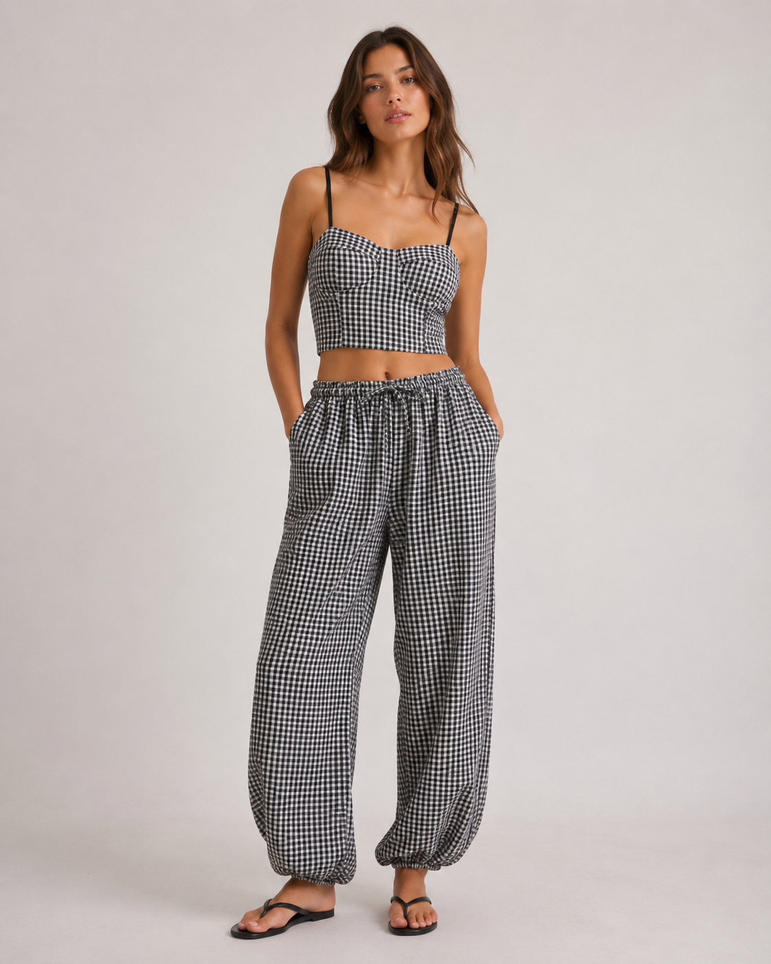 Coordinato Vichy|Colore:Nero