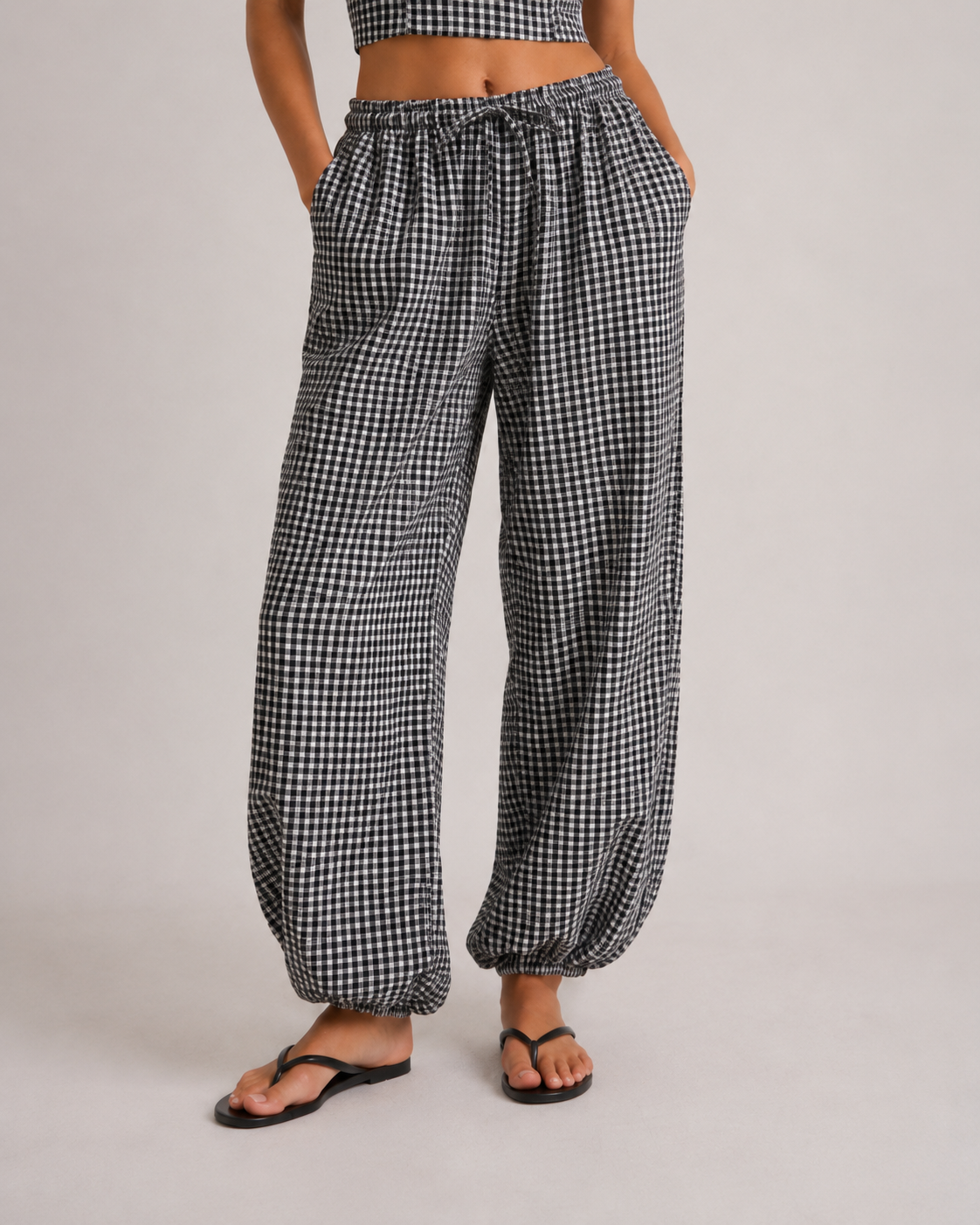 Coordinato Vichy|Colore:Nero