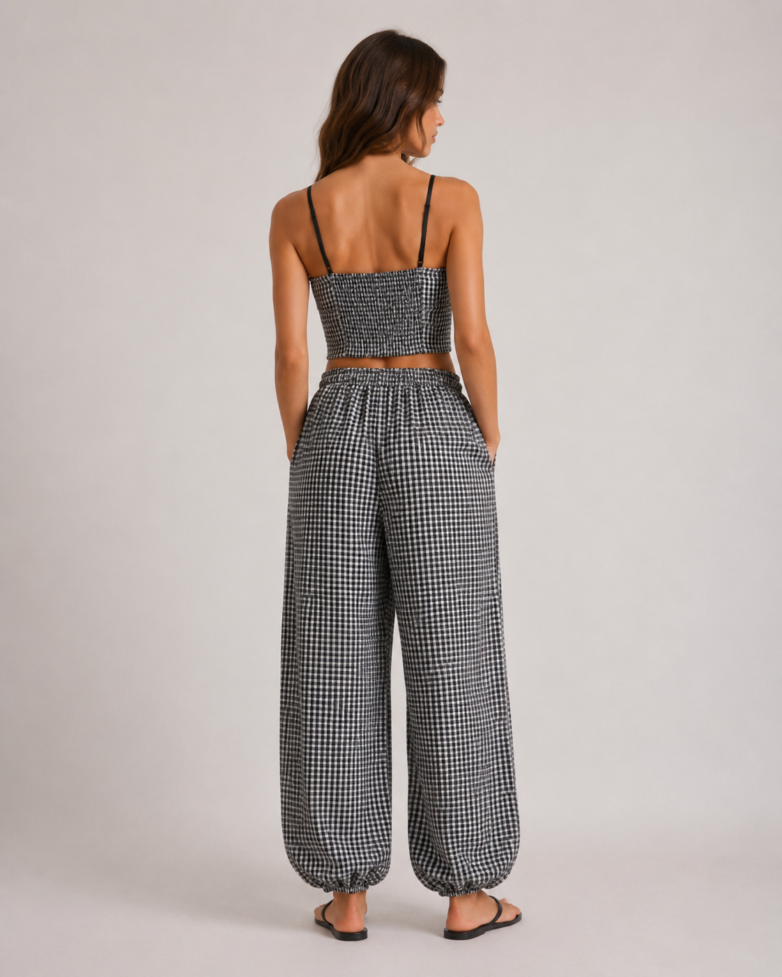 Coordinato Vichy|Colore:Nero