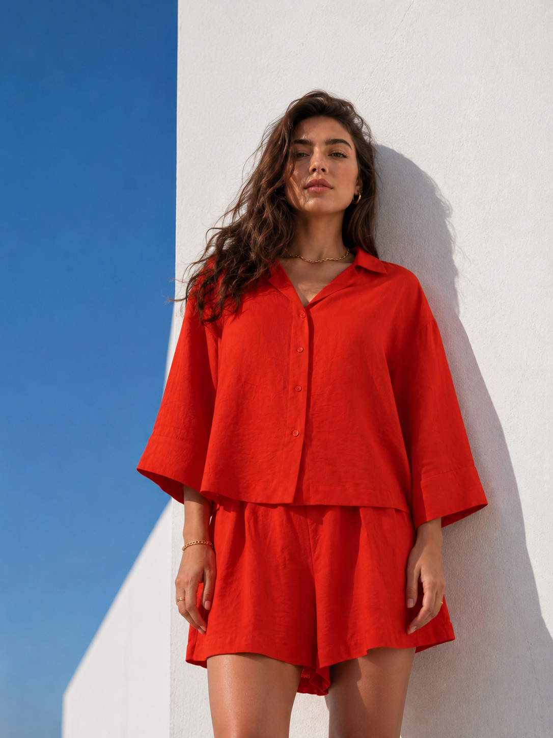 Camicia Lay|Colore:Corallo