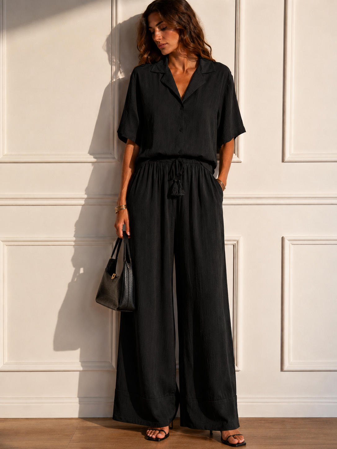 Camicia bowling |Colore:Nero