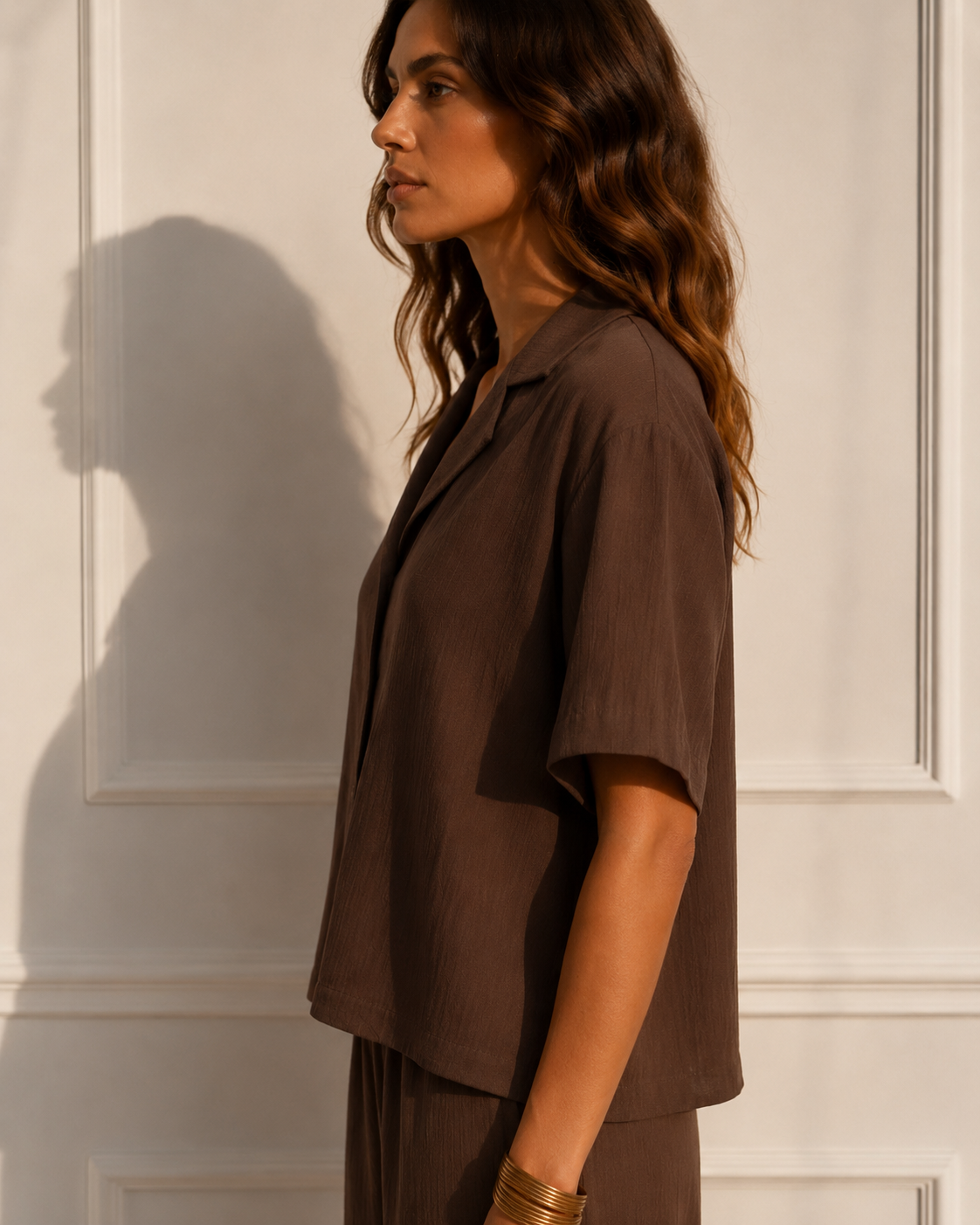 Camicia bowling |Colore:Marrone