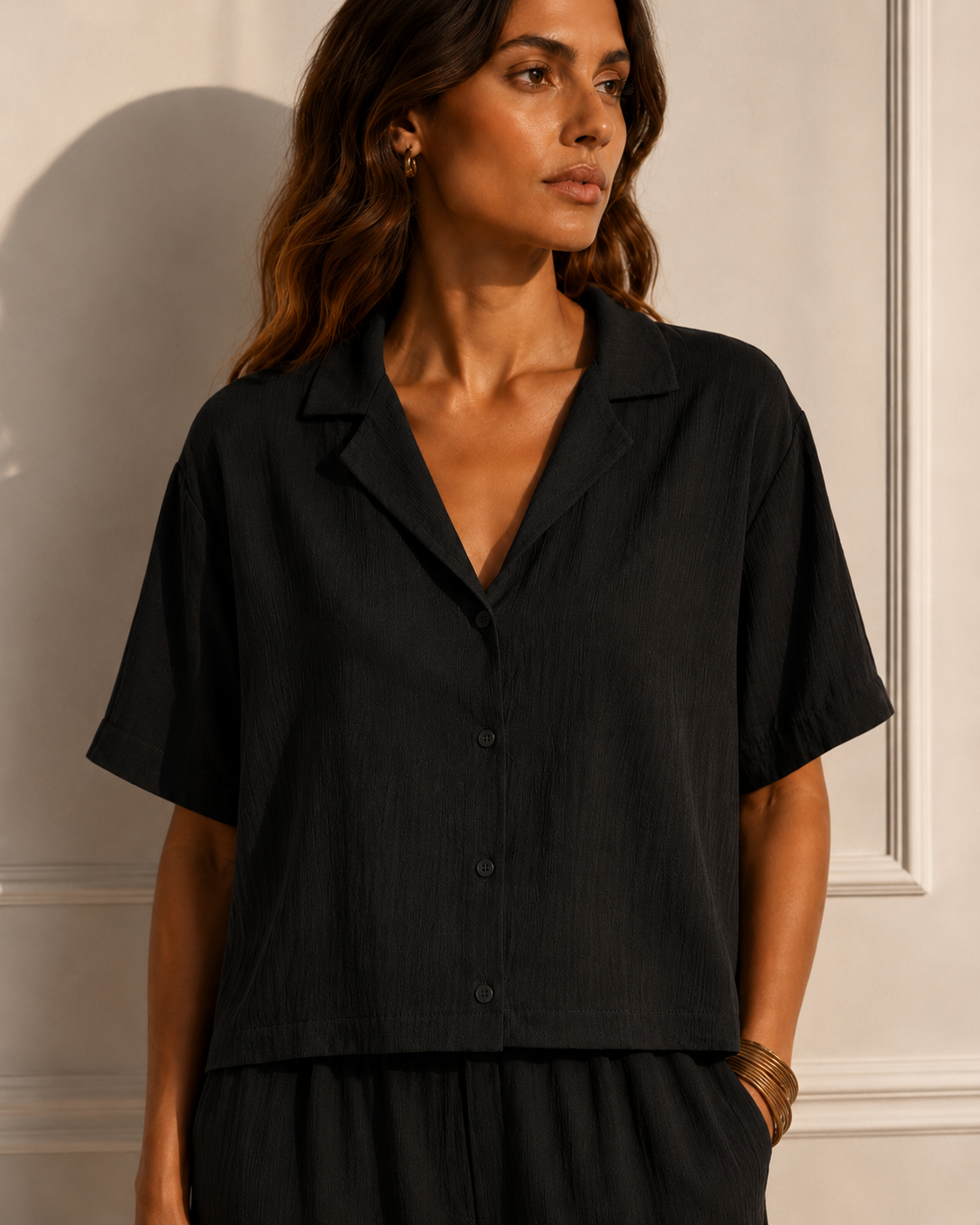 Camicia bowling |Colore:Nero