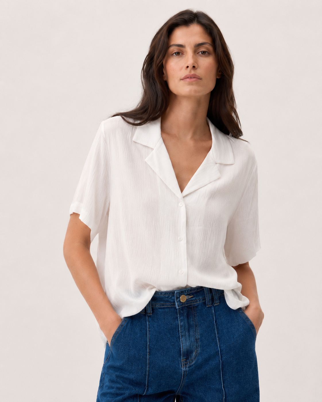 Camicia bowling |Colore:Latte