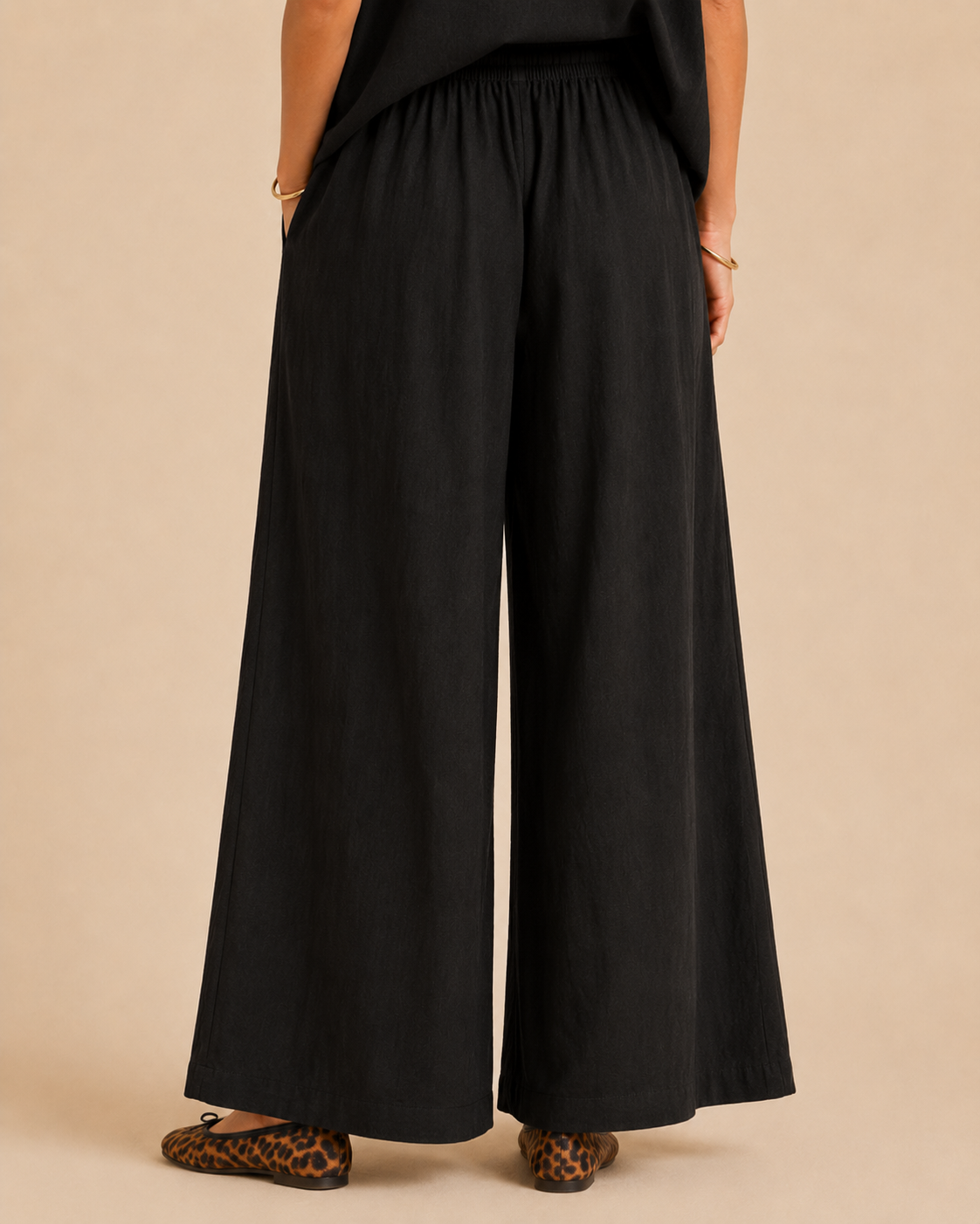 Pantalaccio con laccetto frontale|Colore:Nero