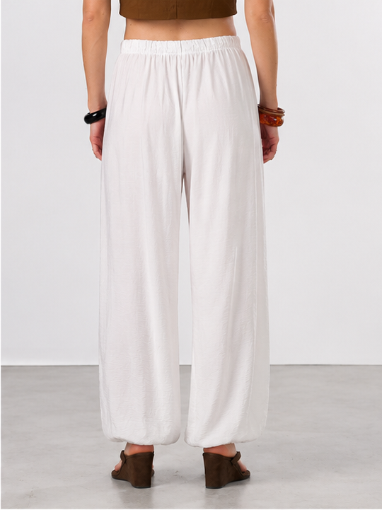 Pantalone balloon London|Colore:Bianco