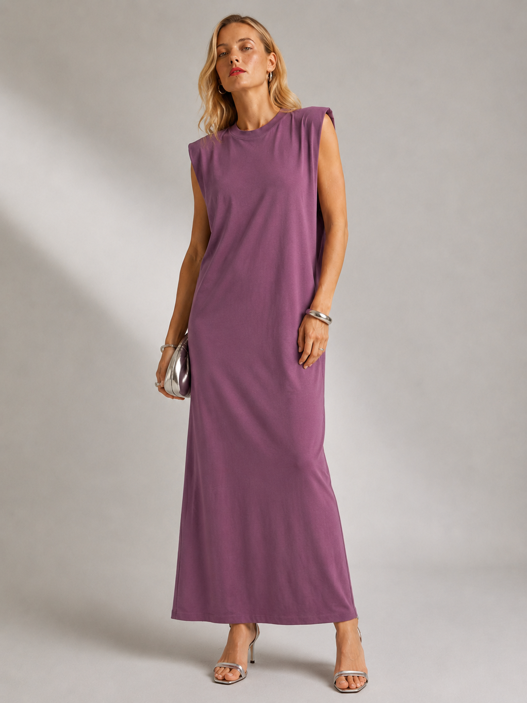 Abito lungo|Colore:Violetto