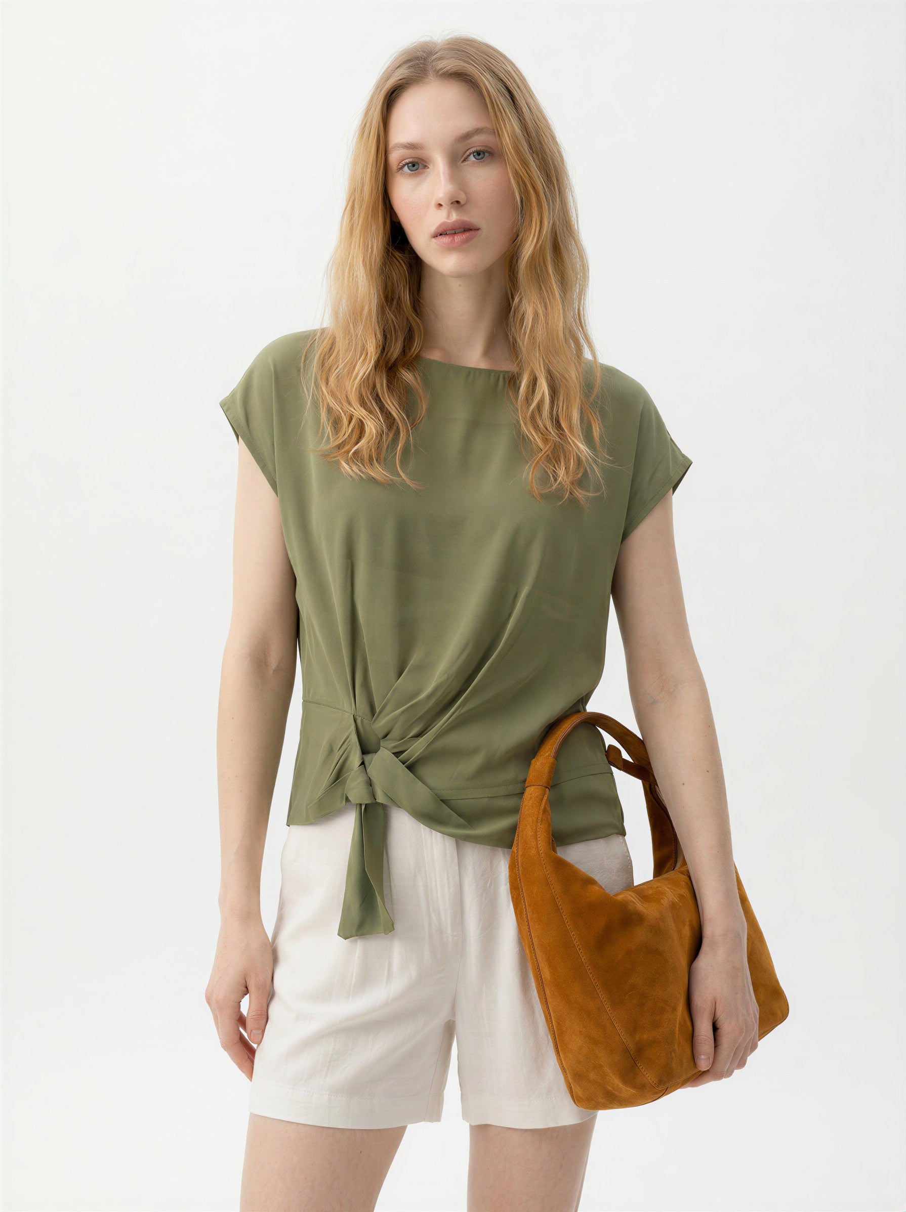 Camicia nodo fusciacca |Colore:Olio