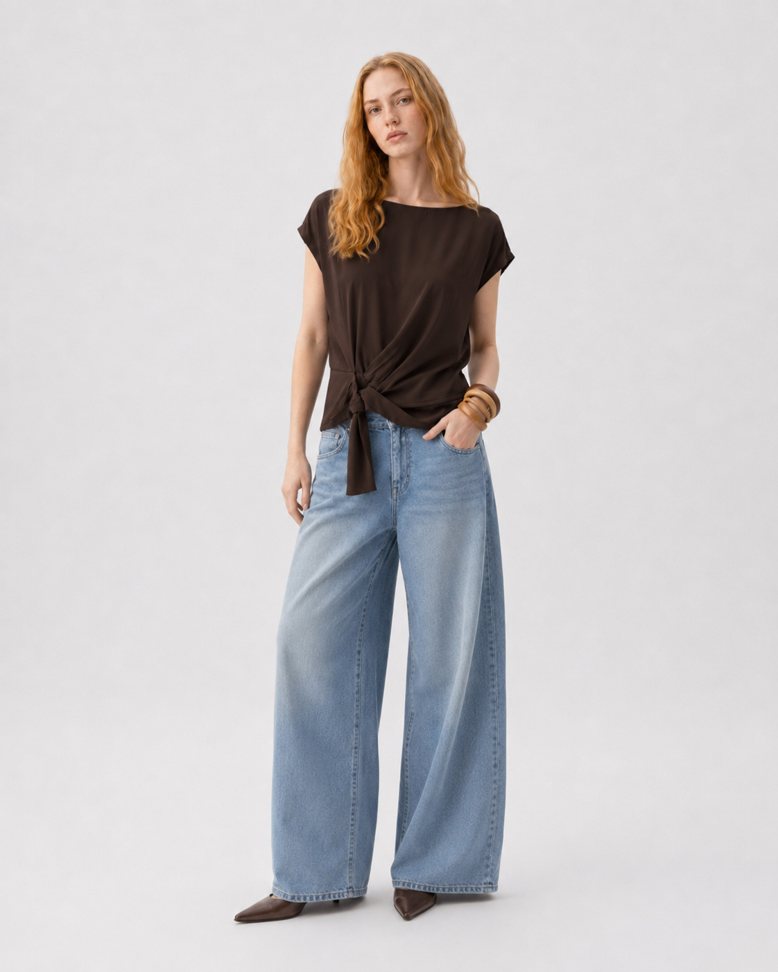 Camicia nodo fusciacca |Colore:Moro