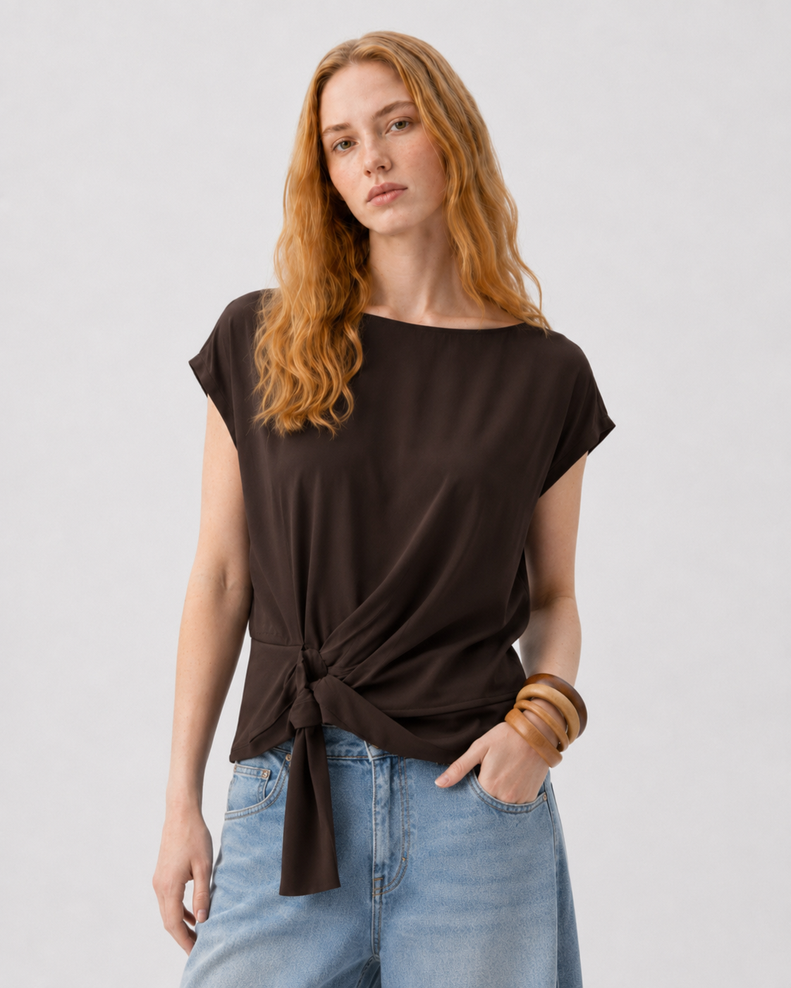 Camicia nodo fusciacca |Colore:Moro