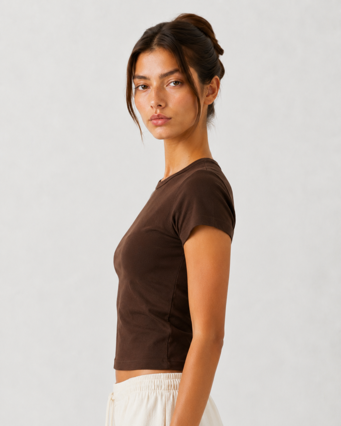T-shirt World basic|Colore:Marrone