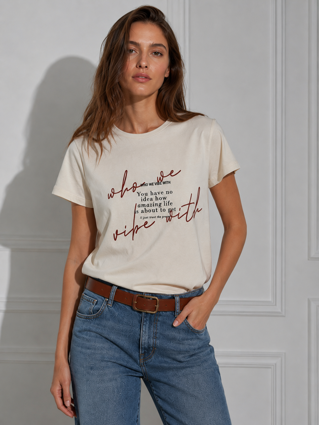 T-SHirt Print |Colore:Avorio