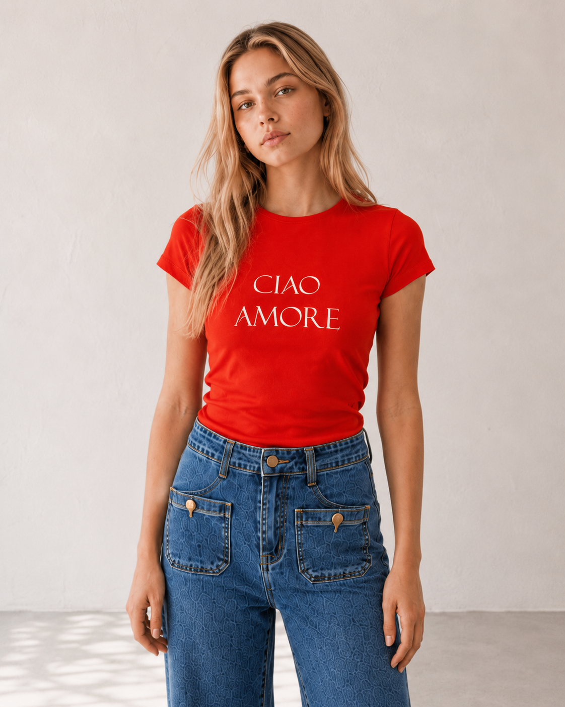 T-SHirt Print |Colore:Corallo