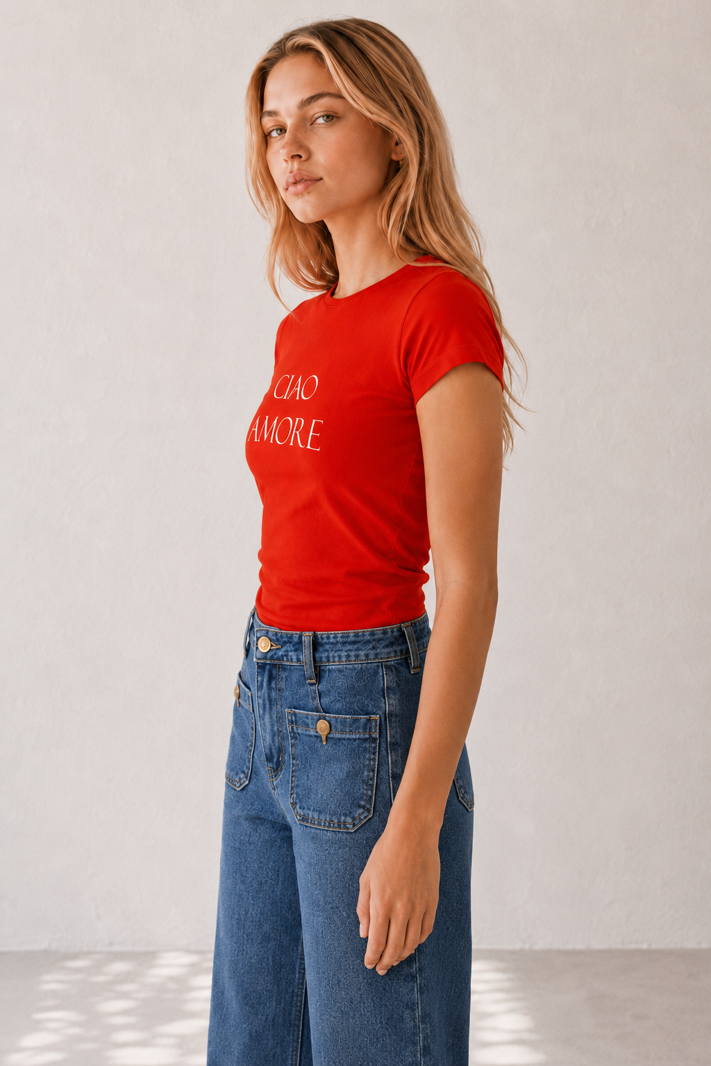 T-SHirt Print |Colore:Corallo