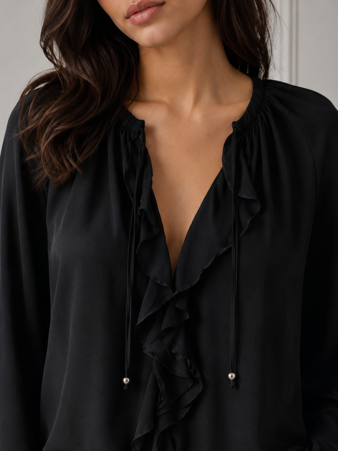Blusa camelia|Colore:Nero