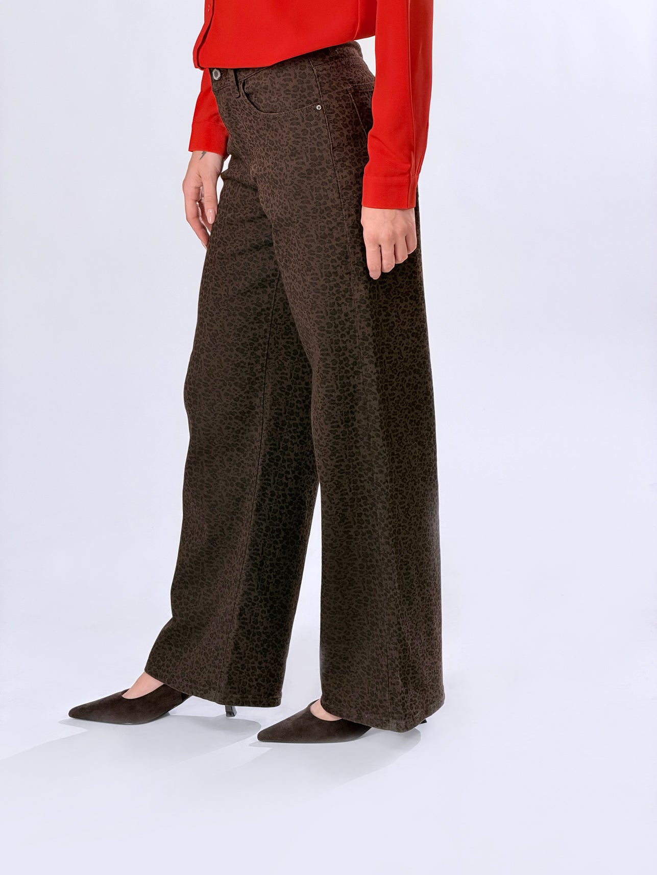 Pantalone fantasia micro maculata|Colore:Maculato