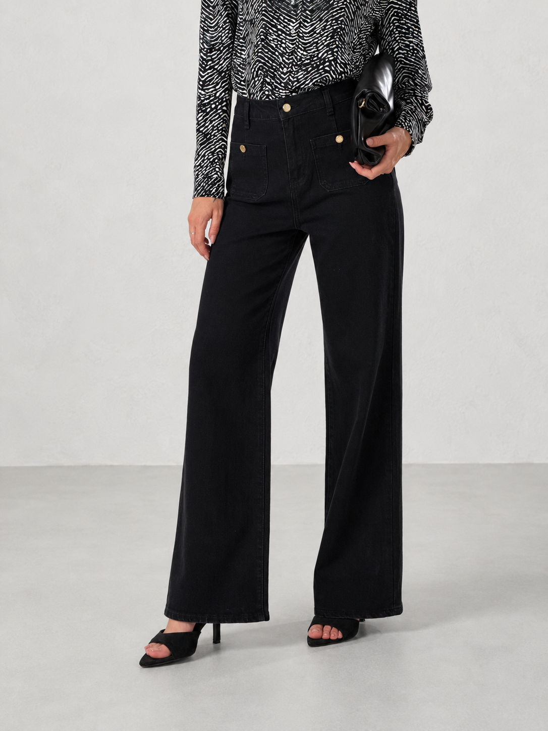 Jeans Valery pocket|Colore:Nero