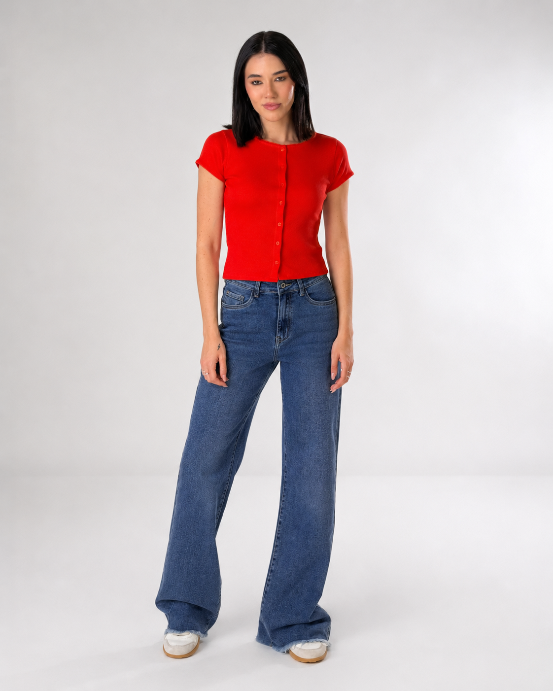 Jeans straight |Colore:Blu sbiancato