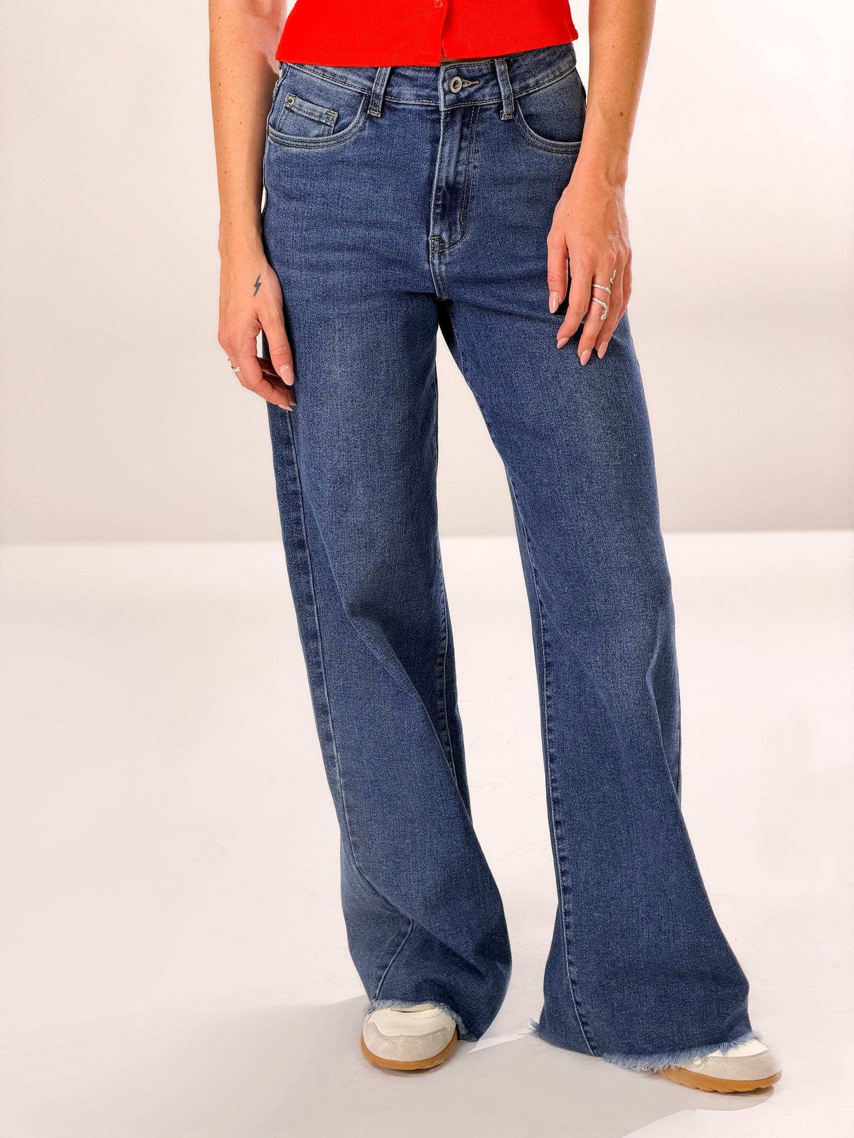 Jeans straight |Colore:Blu sbiancato