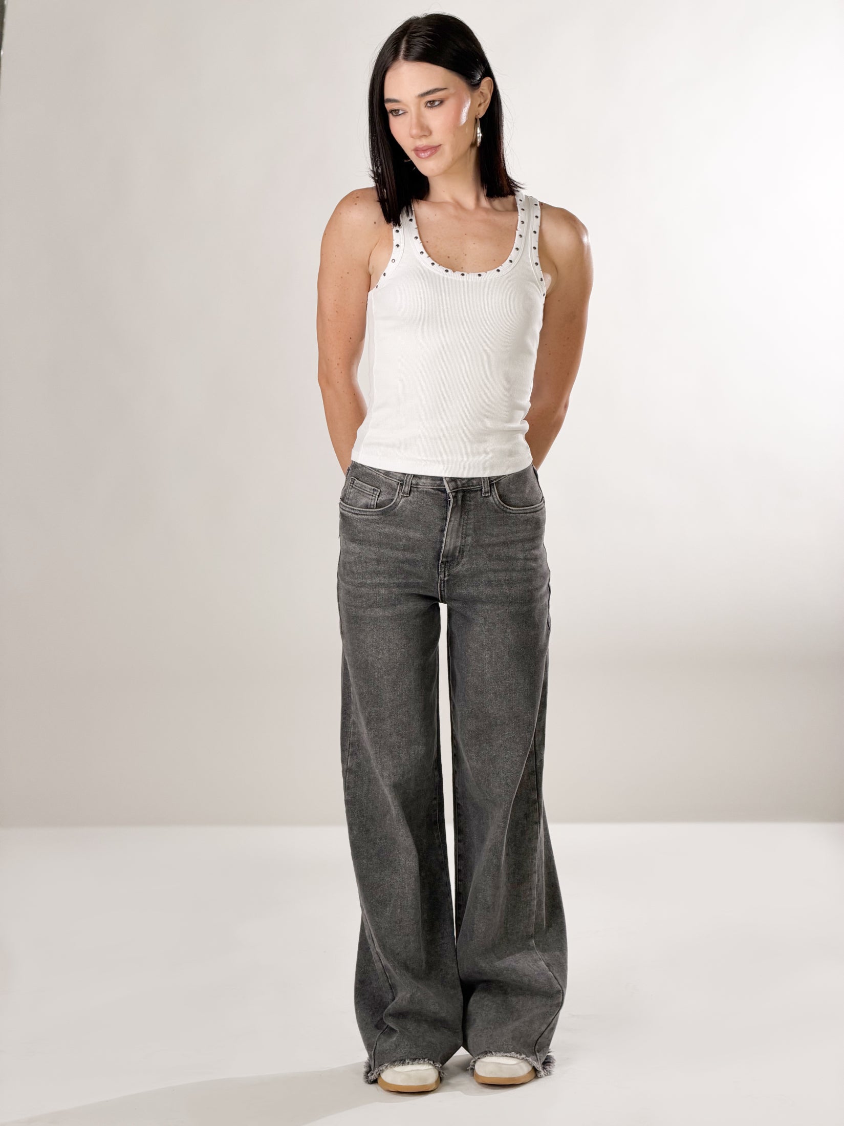 Jeans straight |Colore:Grigio