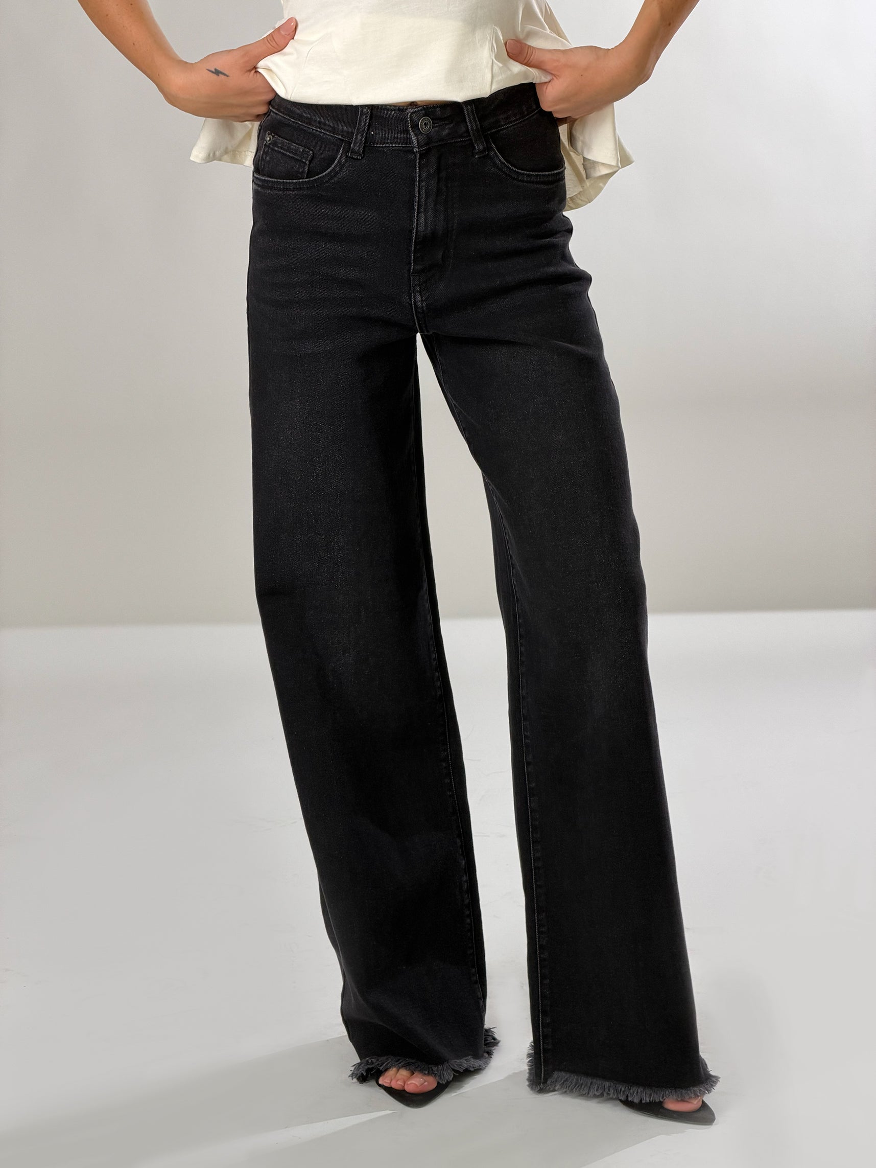 Jeans straight |Colore:Nero