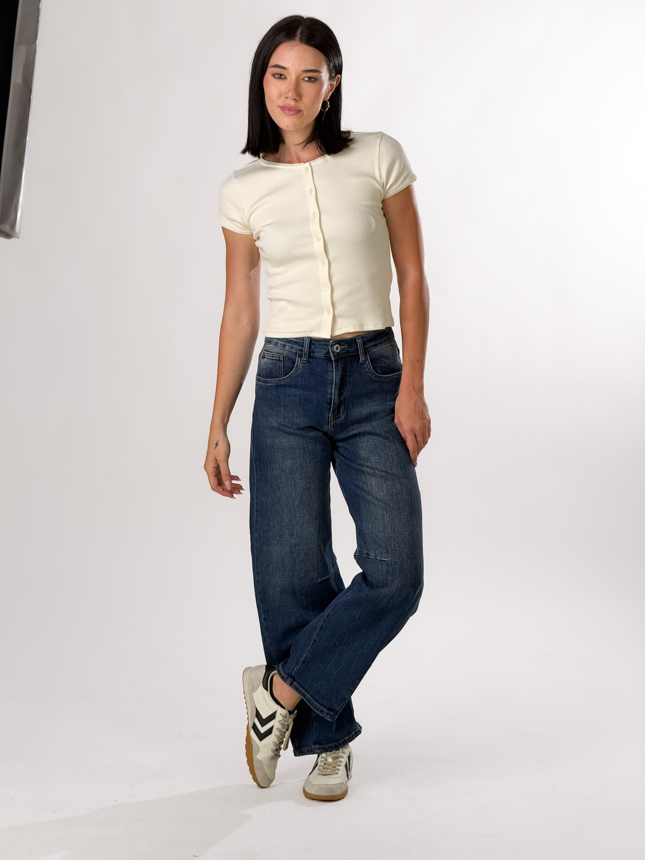 Jeans Ballon |Colore:Blu scuro