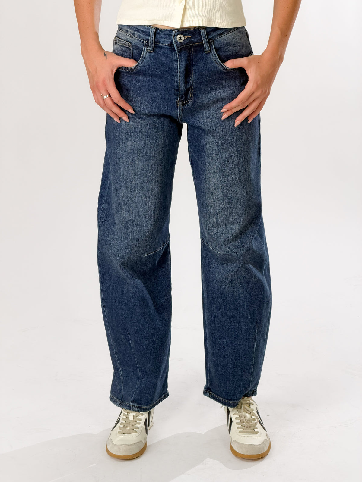 Jeans Ballon |Colore:Blu scuro