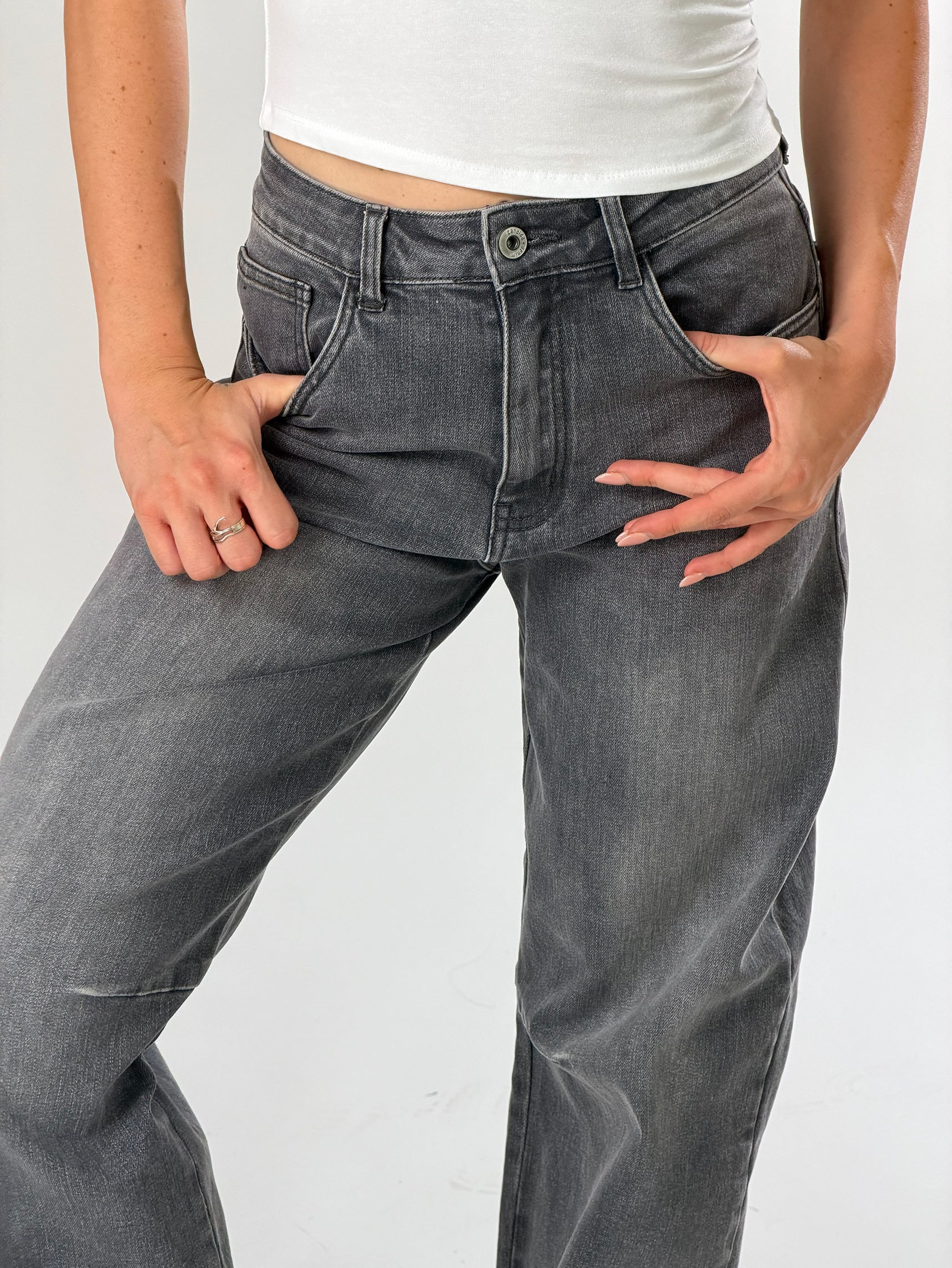 Jeans Ballon |Colore:Grigio scuro