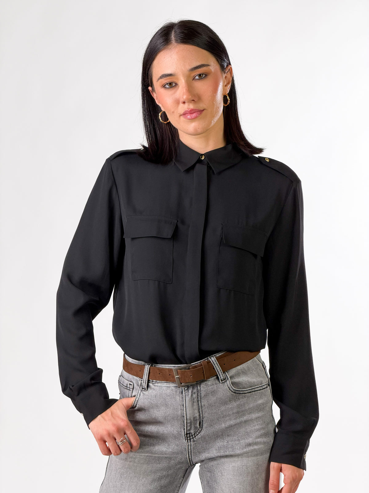 Camicia Utility |Colore:Nero
