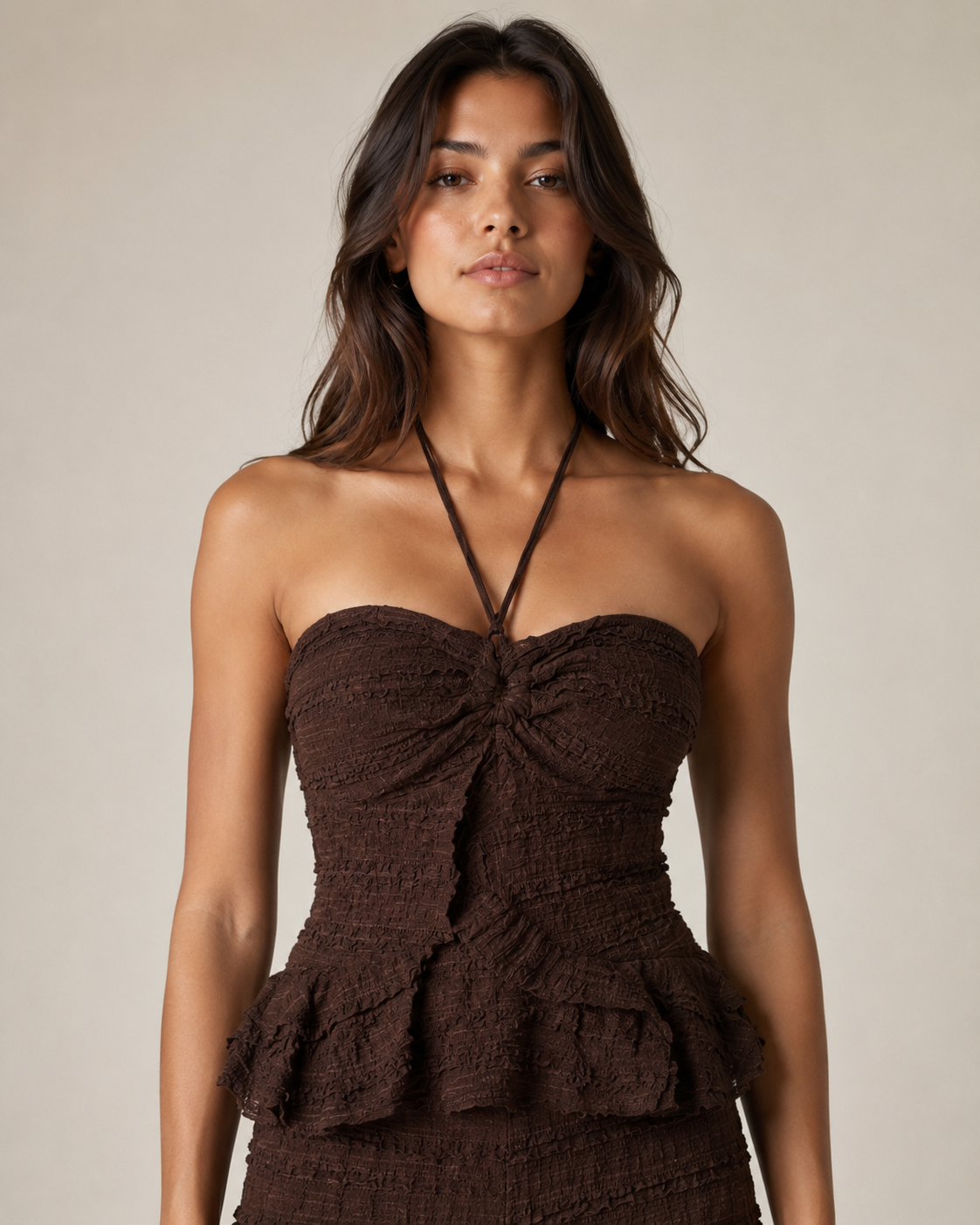 Top Salina|Colore:Marrone