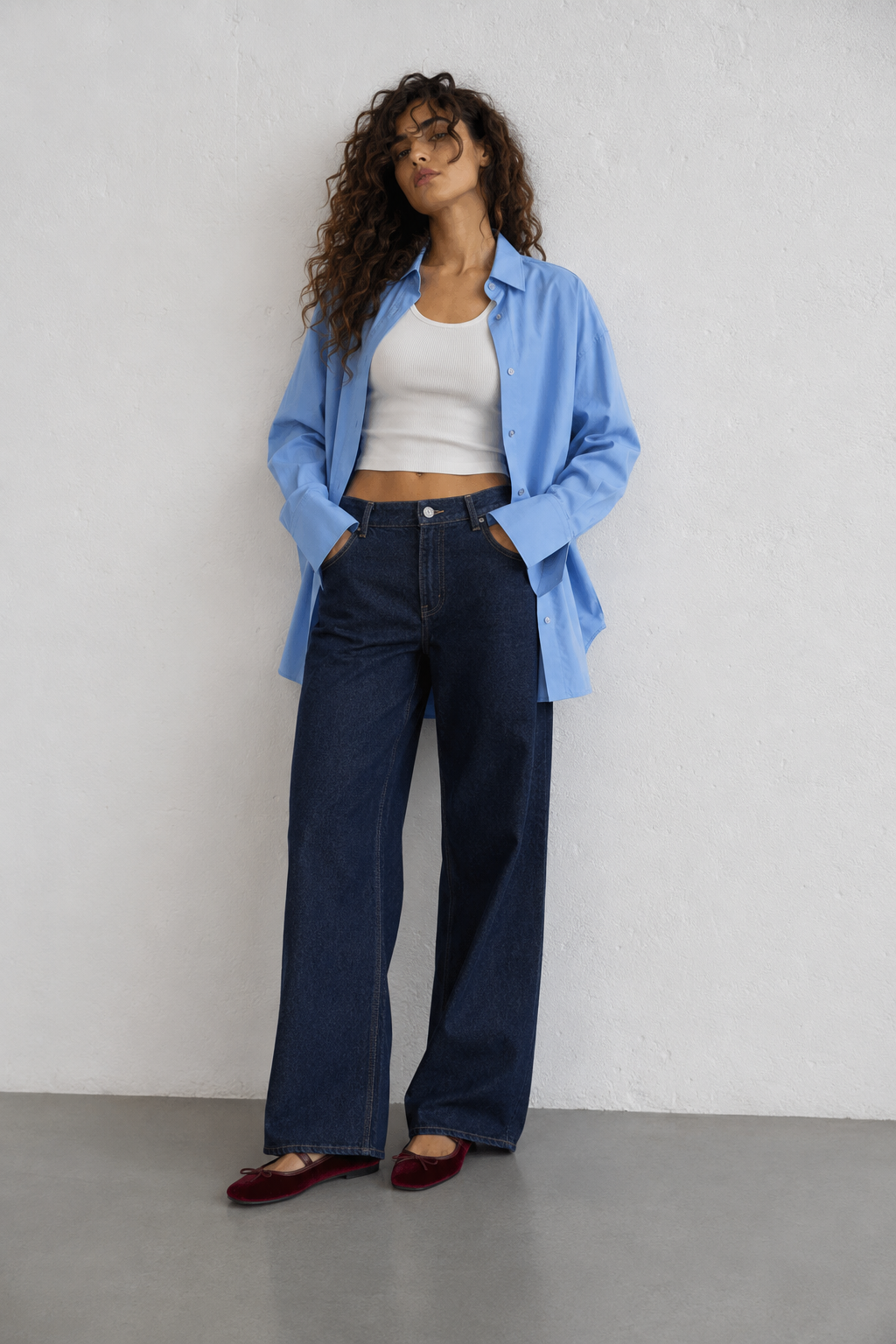 Camicia oversize |Colore:Celeste