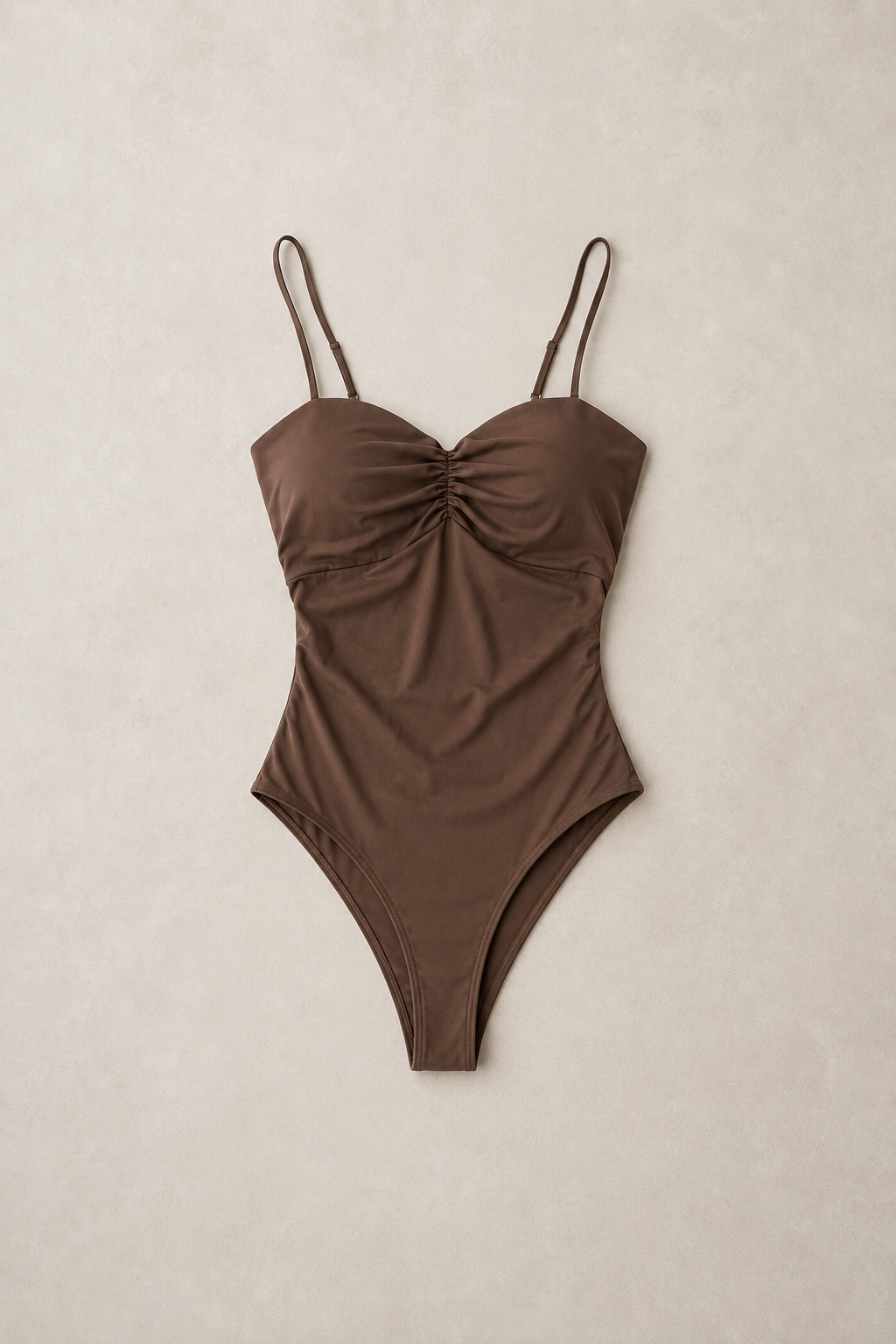 Body bustier con arricciatura|Colore:Caffe