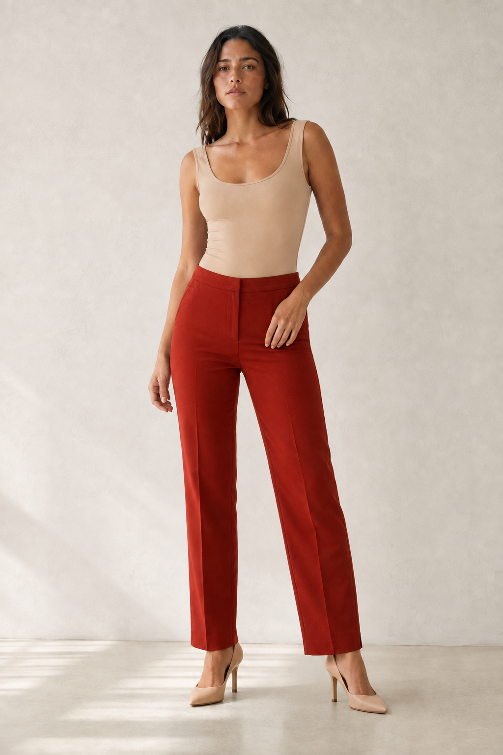 Body Skin bretelle larghe|Colore:Beige
