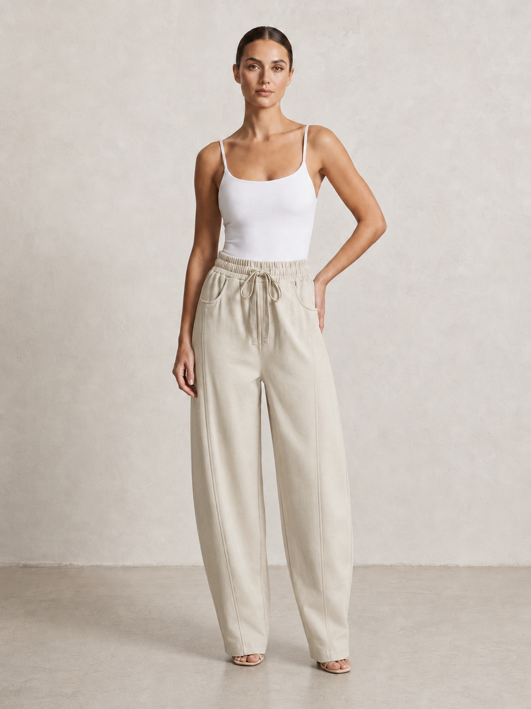Pantalone wide leg Paris|Colore:Beige